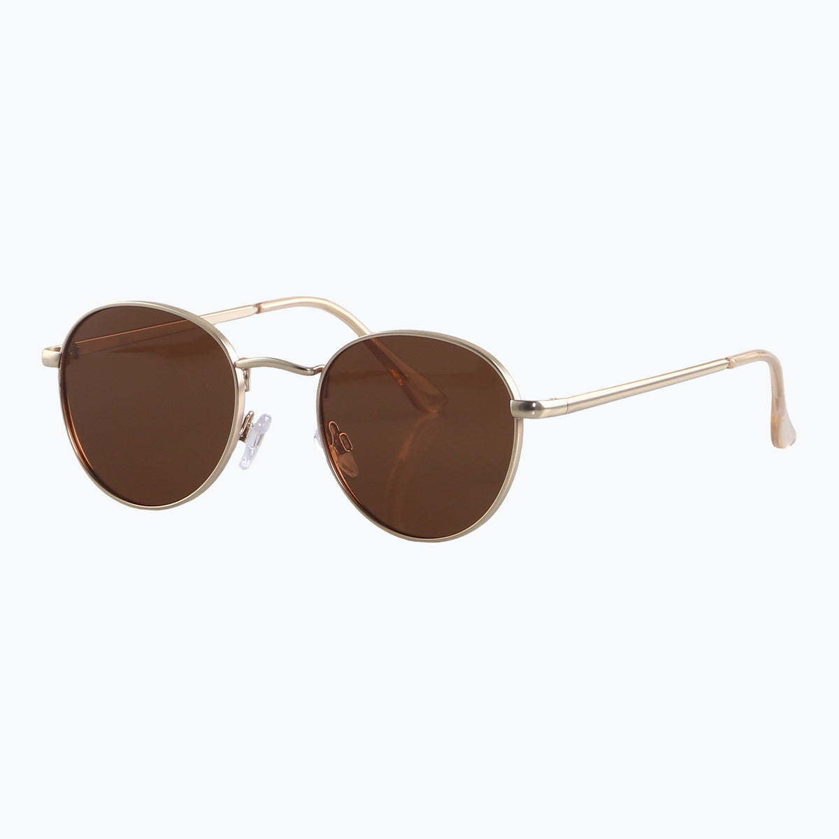 Jaxy Raven Round sunglasses — side view #Color_Gold