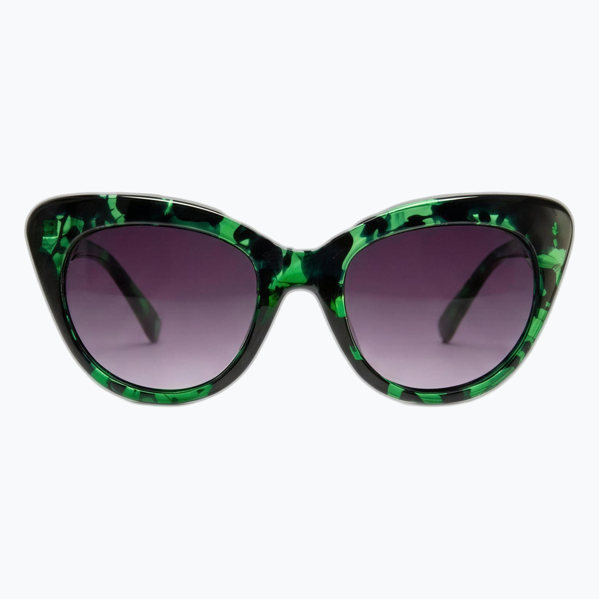 Jaxy Mystique in Green Tort — Cat-eye sunglasses #Color_Green tort