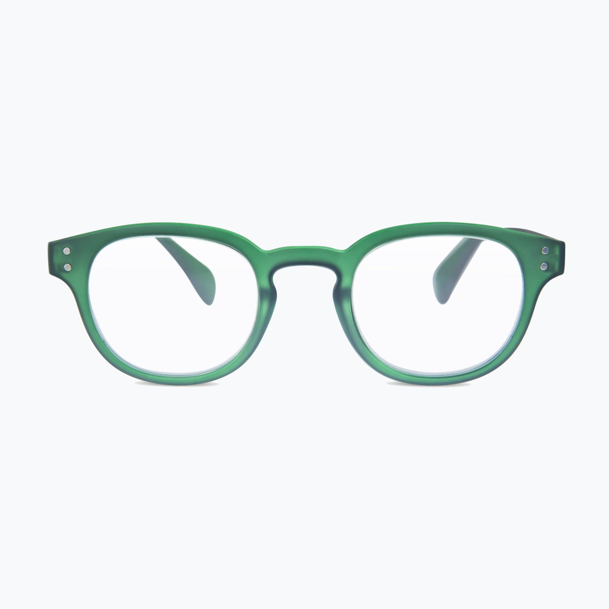 Jaxy Boulder Blue Light Glasses Round sunglasses — side view #Color_Green / Blue Light