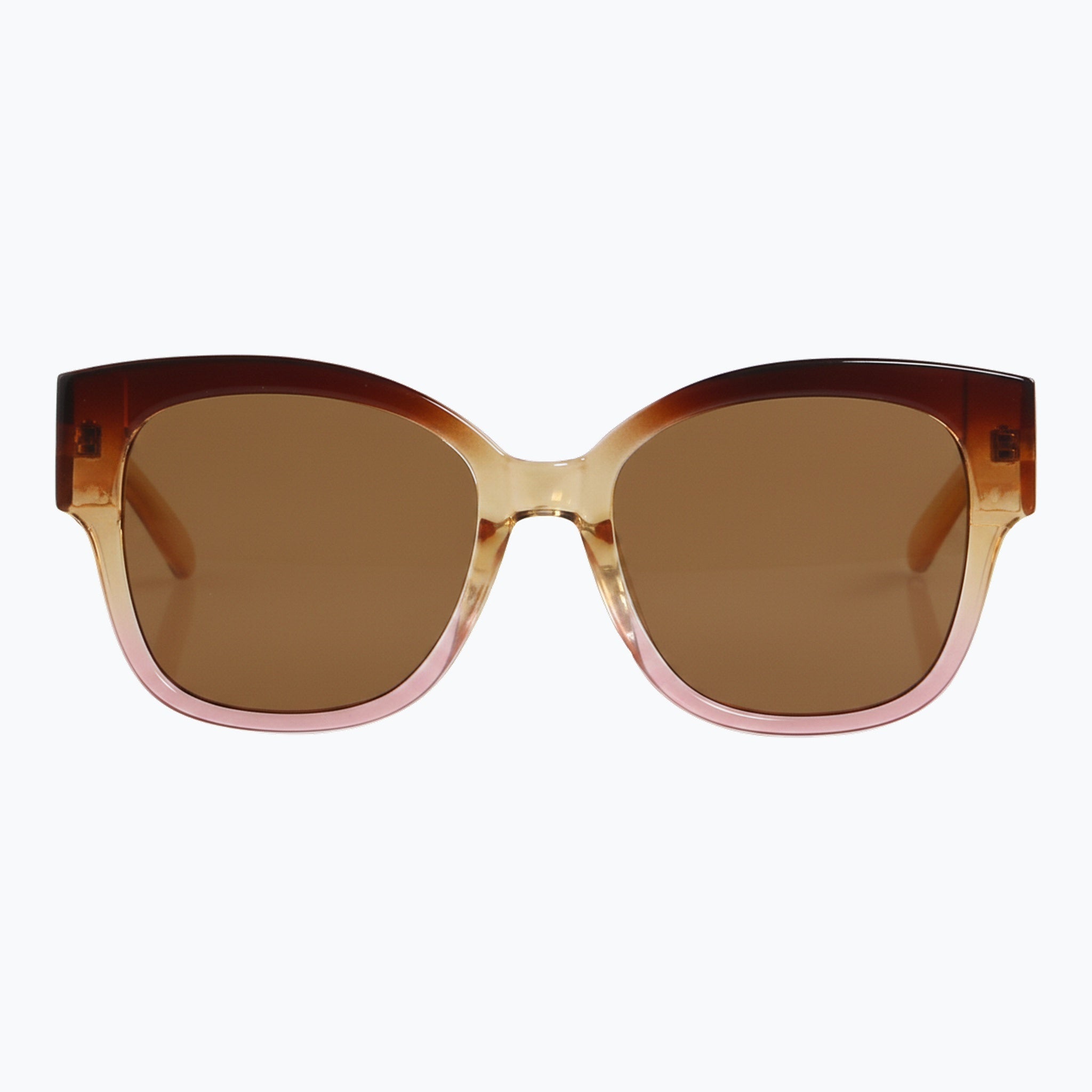 Jaxy Dahlia in Amber/Pink — Square sunglasses