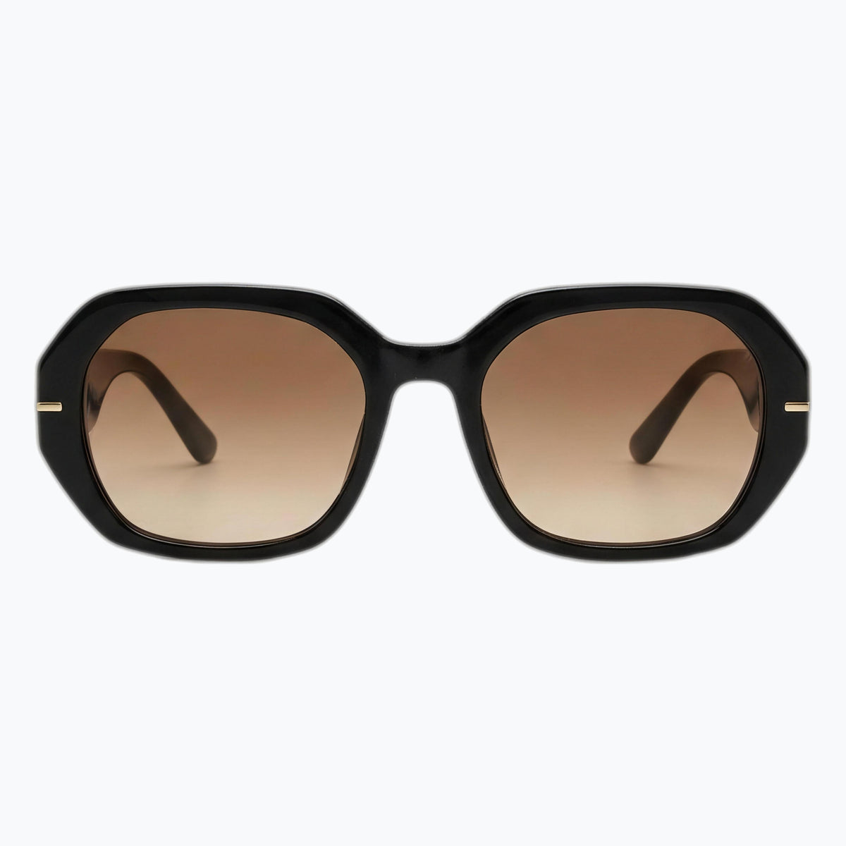 Jaxy The Regent in Black — Square sunglasses #Color_Black