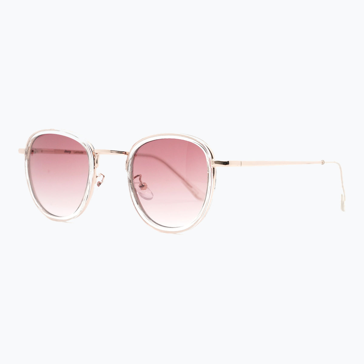 Jaxy Latitude Round sunglasses — side view #Color_Crystal