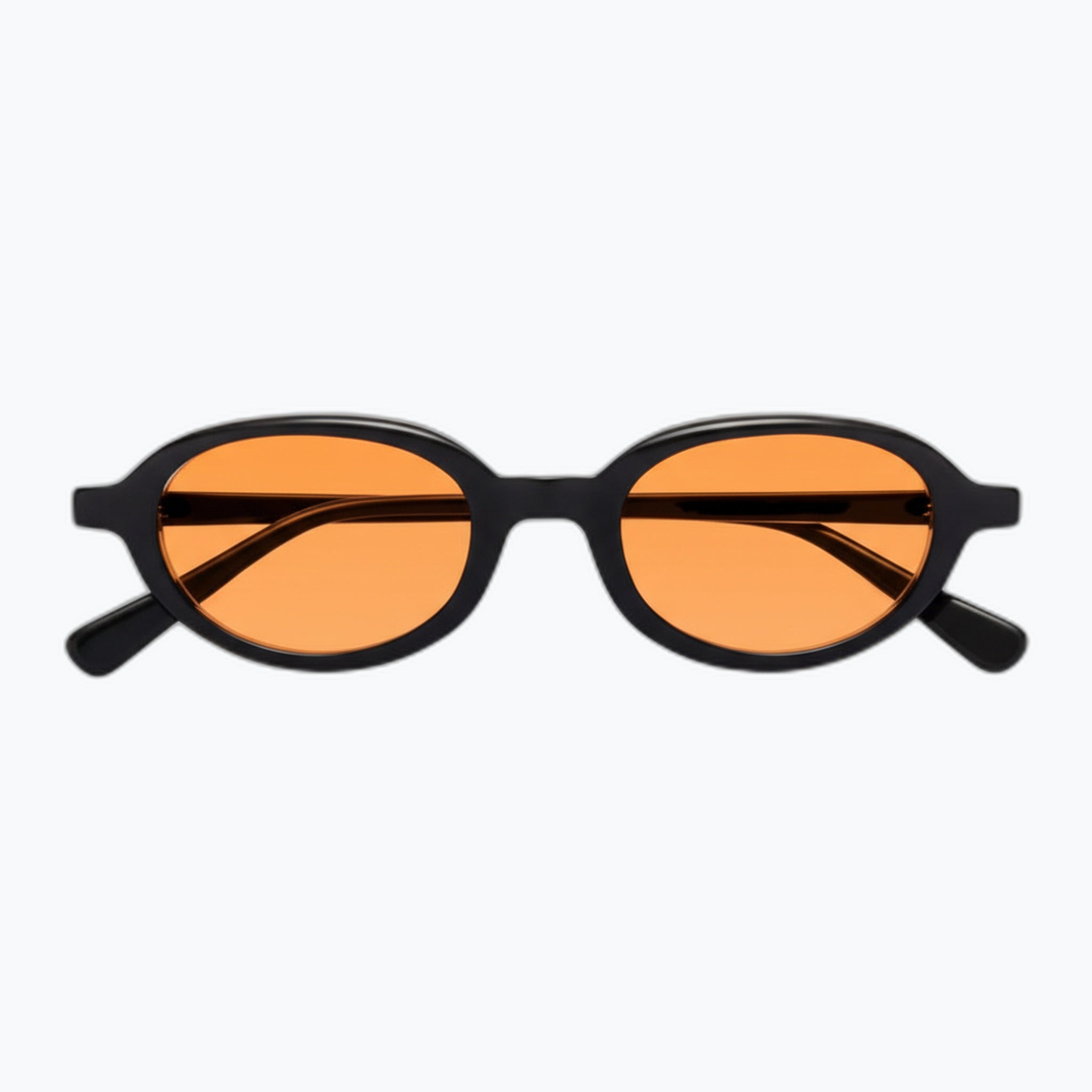 Jaxy Vinyl in Black/Amber — Oval Polarized sunglasses