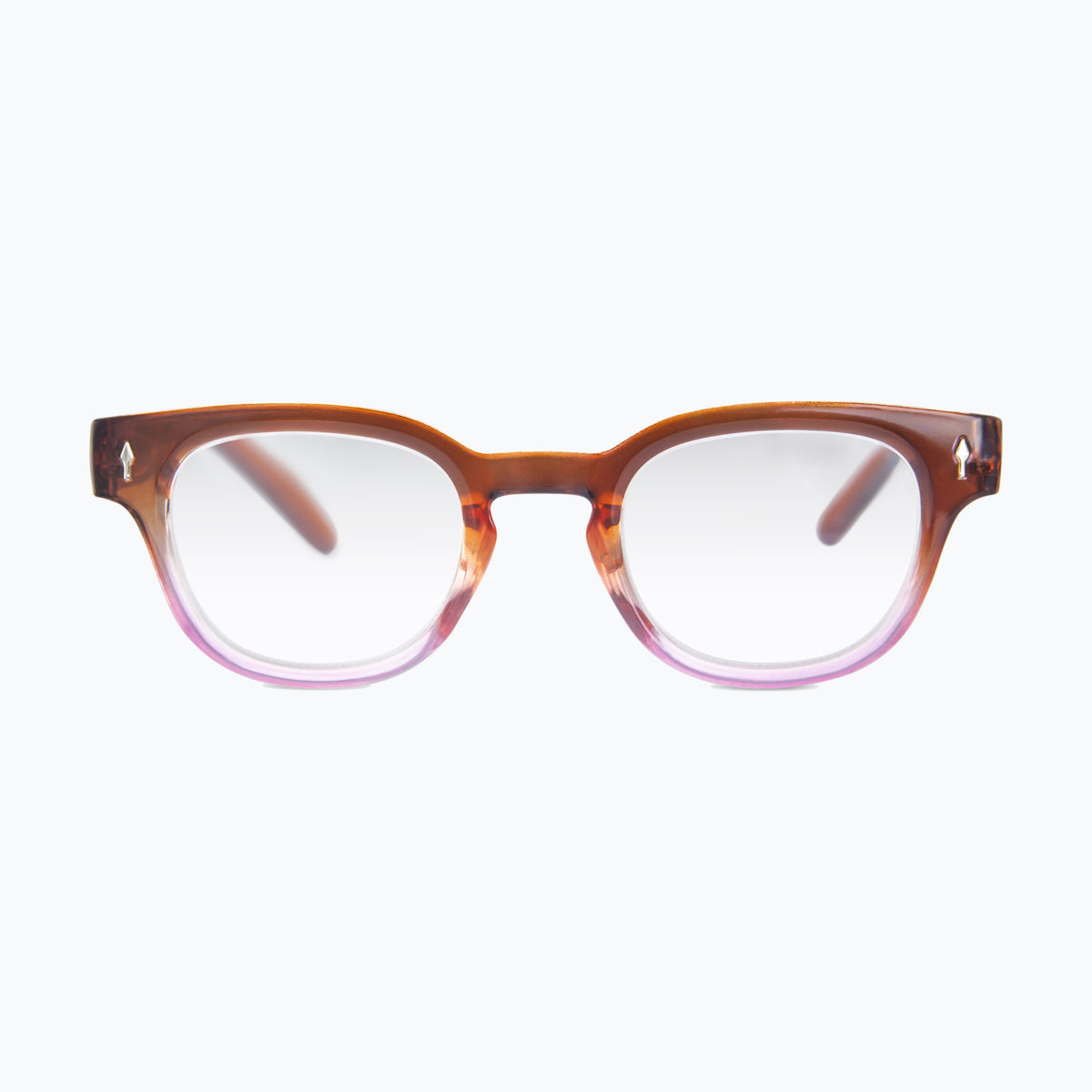 Jaxy Ombré in Brown — Round sunglasses #Color_Brown