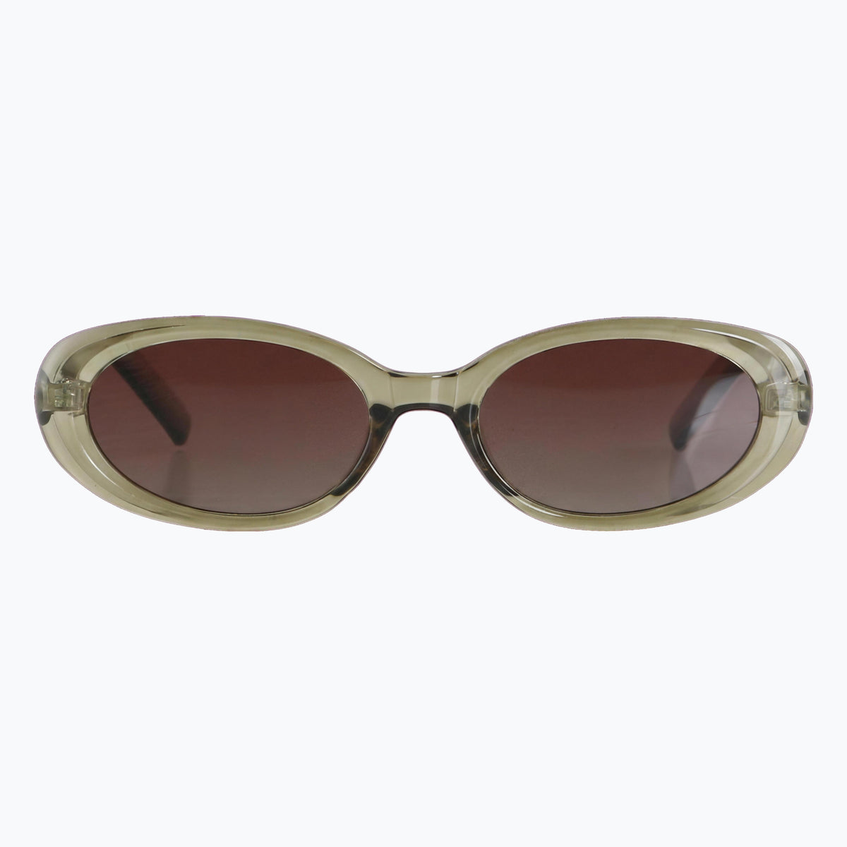 Jaxy Scarlet in Green — Oval Polarized sunglasses #Color_Green