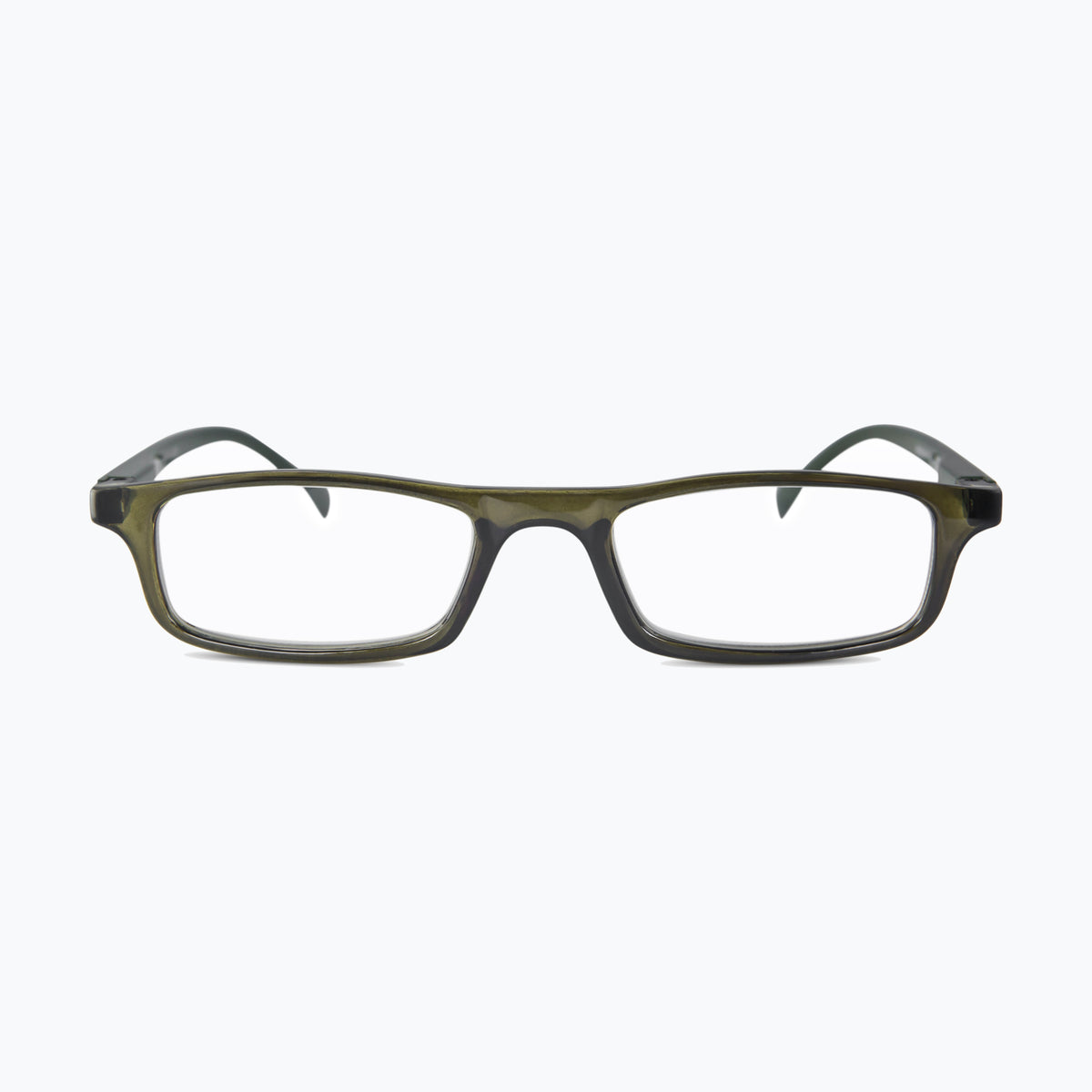 Jaxy Memo in Green — Rectangle sunglasses #Color_Green