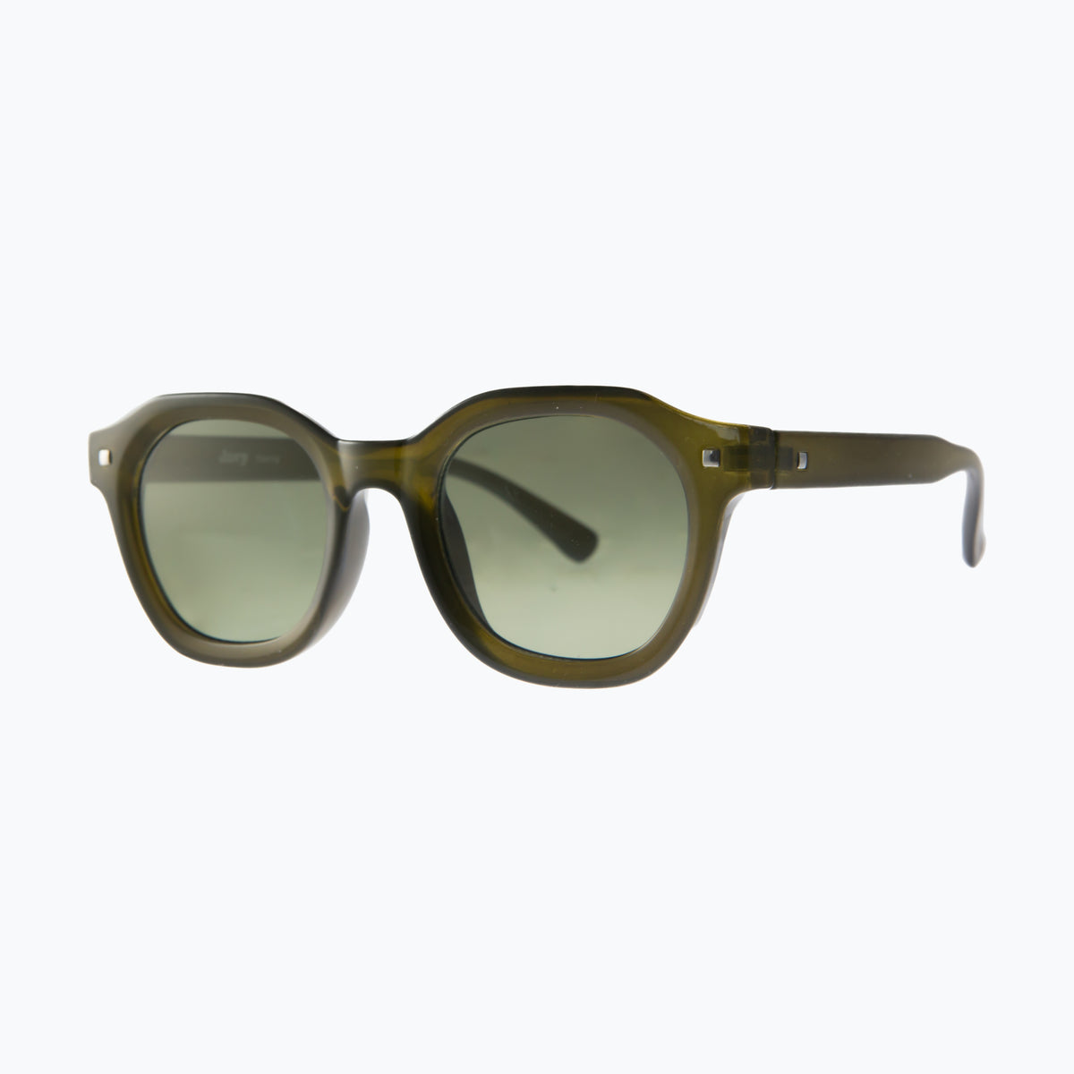 Jaxy Stanza Geometric sunglasses — side view #Color_Green