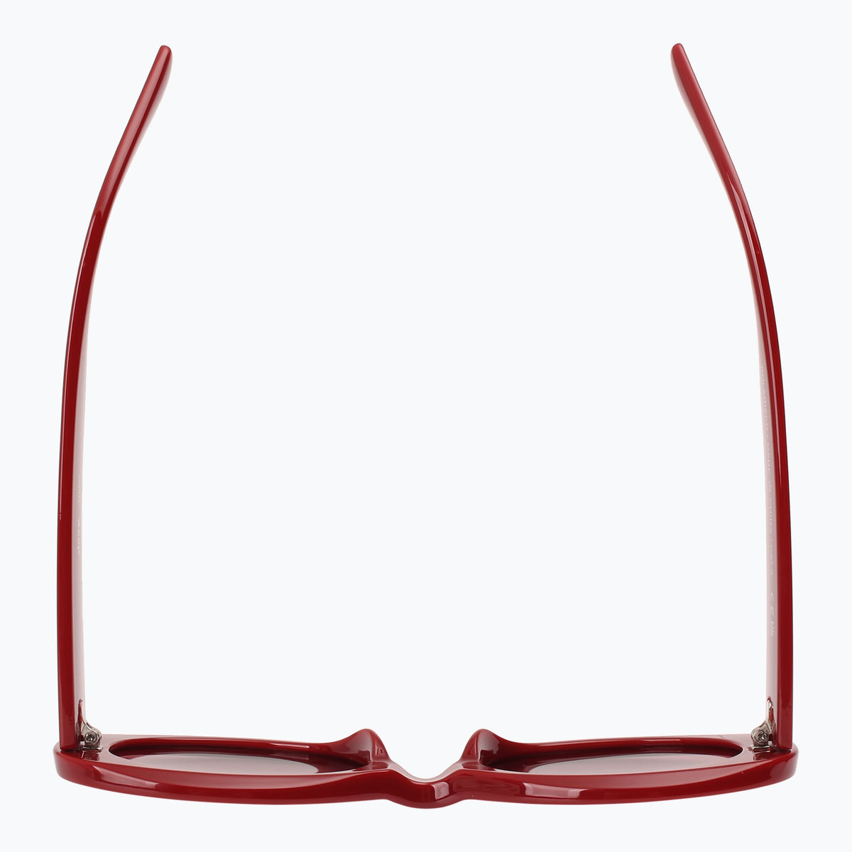 Jaxy Deco Oval sunglasses — top view #Color_Red