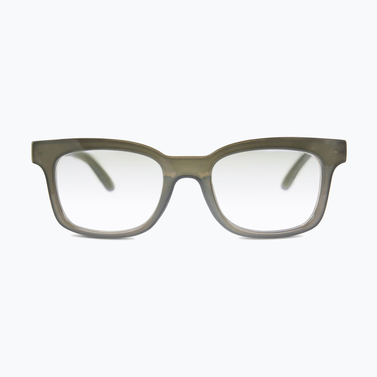 Jaxy Tempo Blue Light Glasses Square sunglasses — side view #Color_Olive / Blue Light