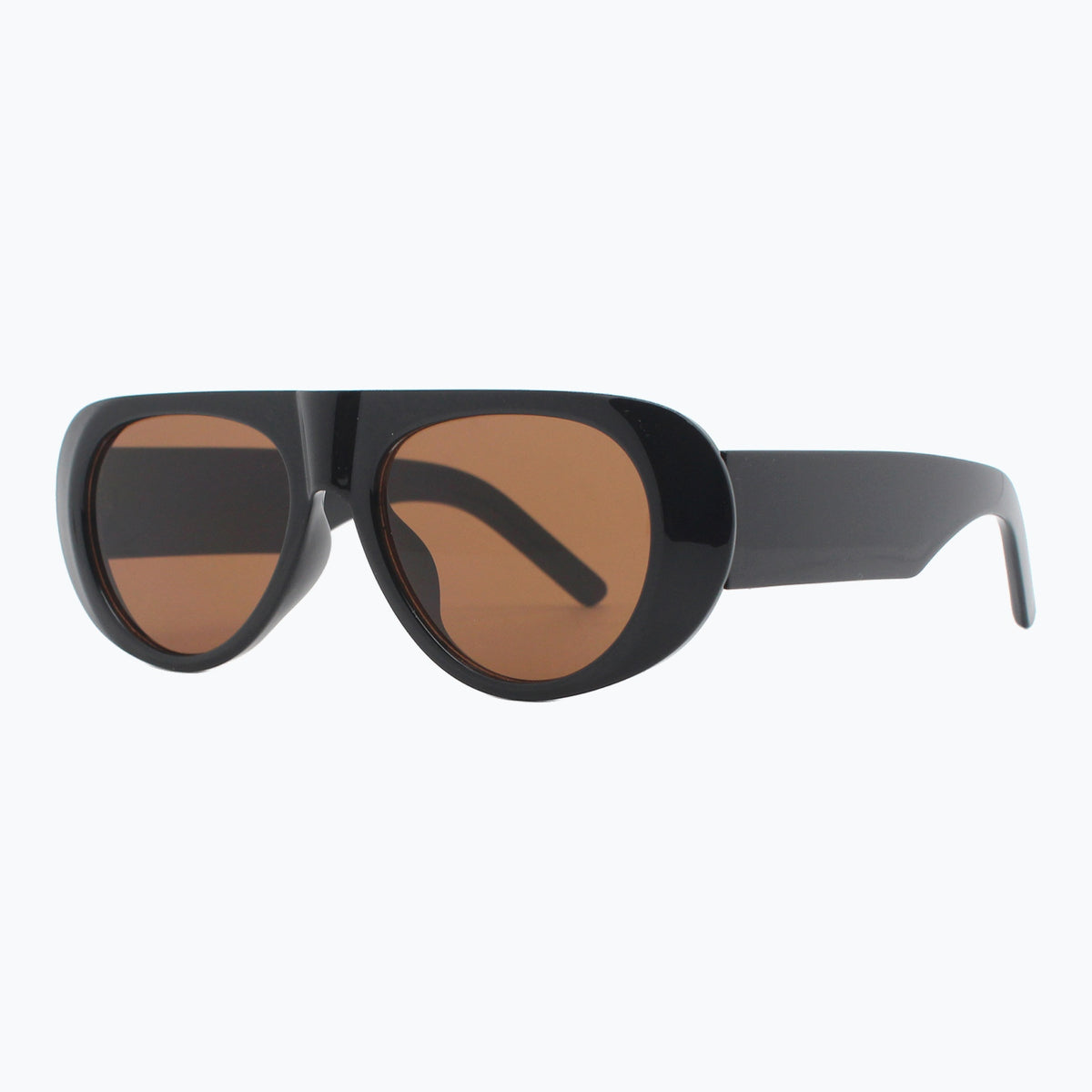 Jaxy The Catalyst Aviator sunglasses — side view #Color_Black