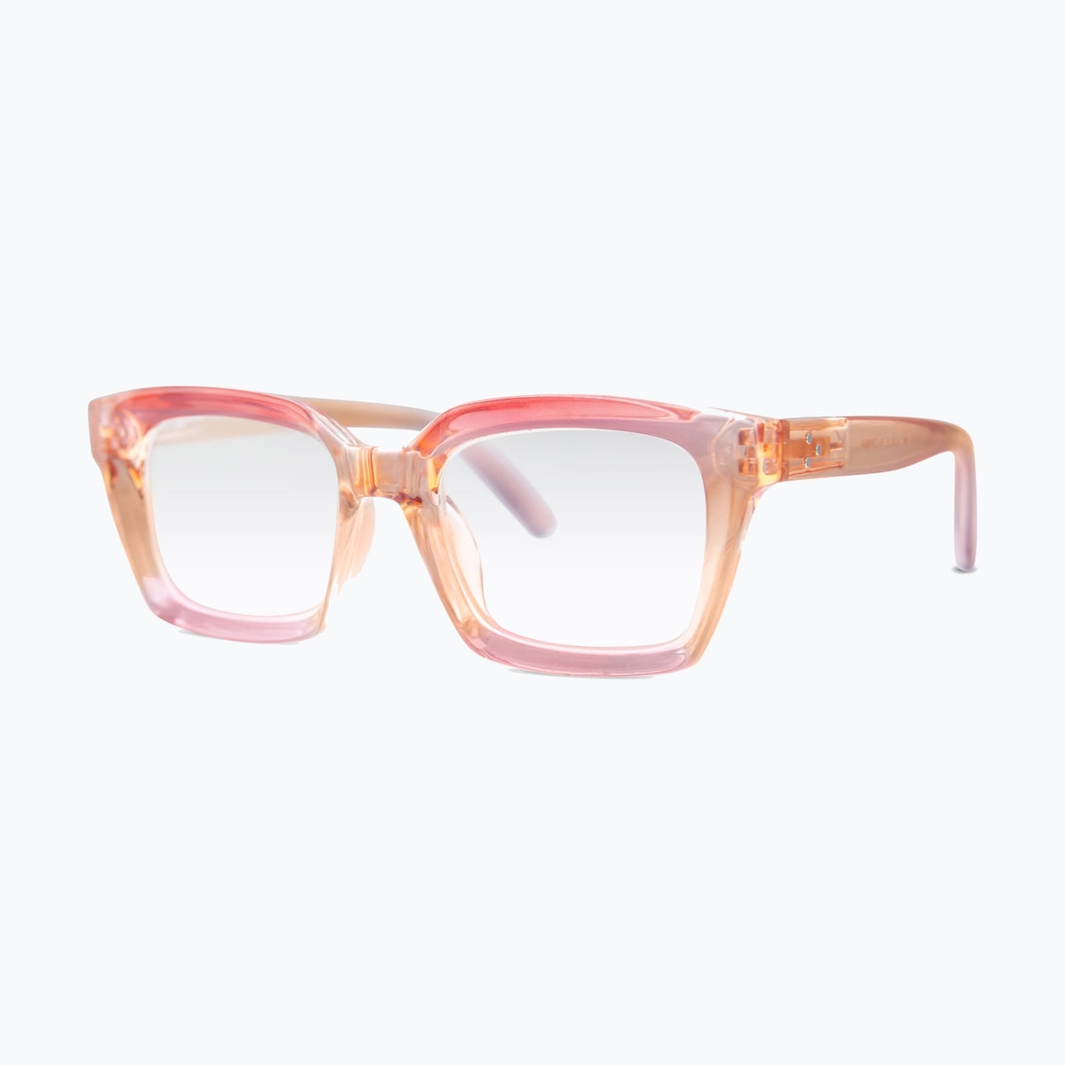 Jaxy Palazzo Square reading glasses — side view #Color_Pink