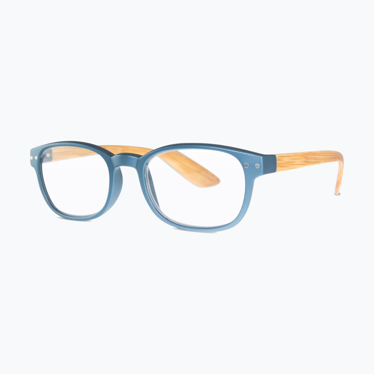 Jaxy Timber Blue Light Glasses Round sunglasses — side view #Color_Blue / Blue Light
