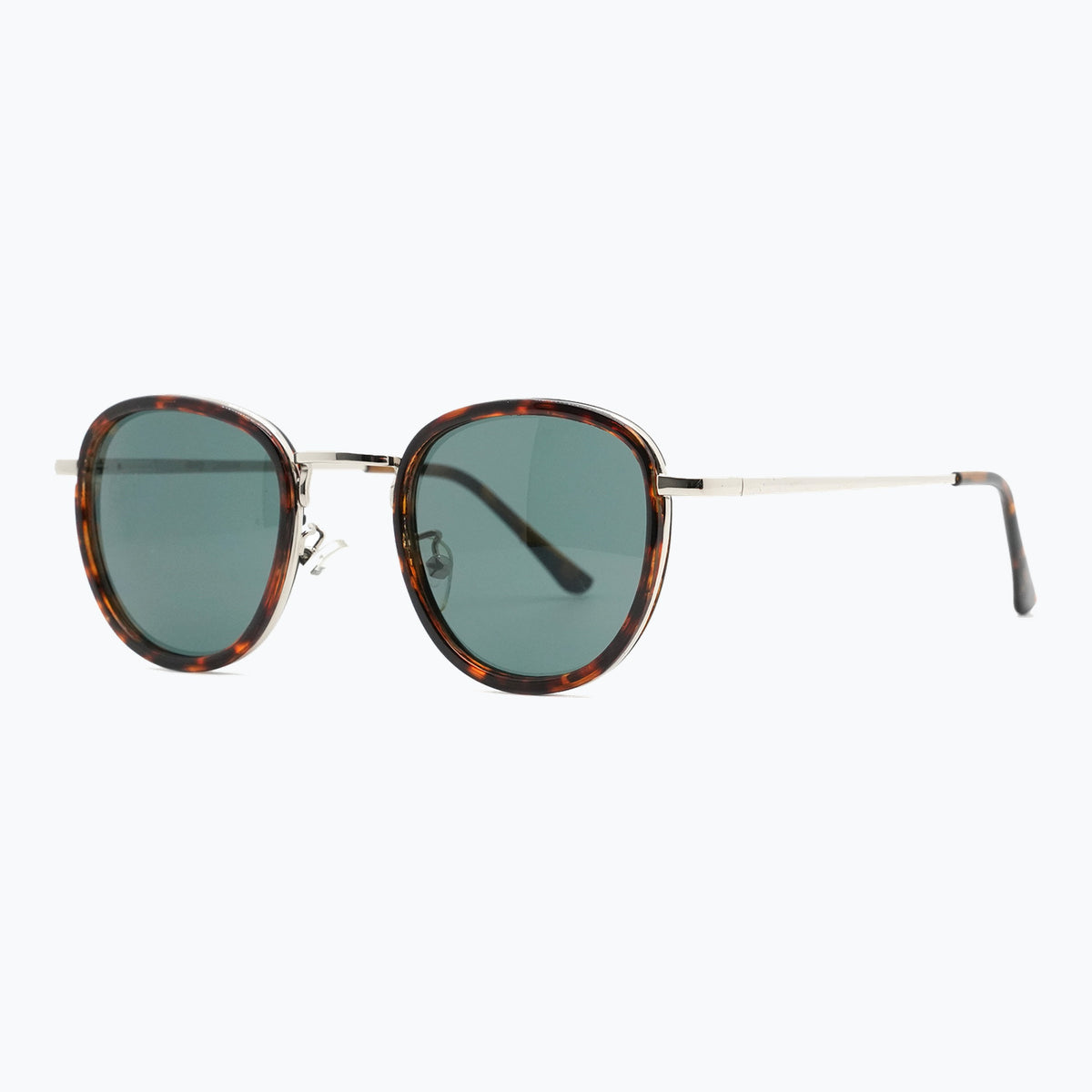 Jaxy Latitude Round sunglasses — side view #Color_Tortoise