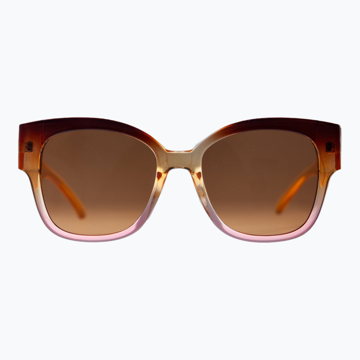 Jaxy Dahlia in Amber/Pink — Square sunglasses #Color_Amber/Pink