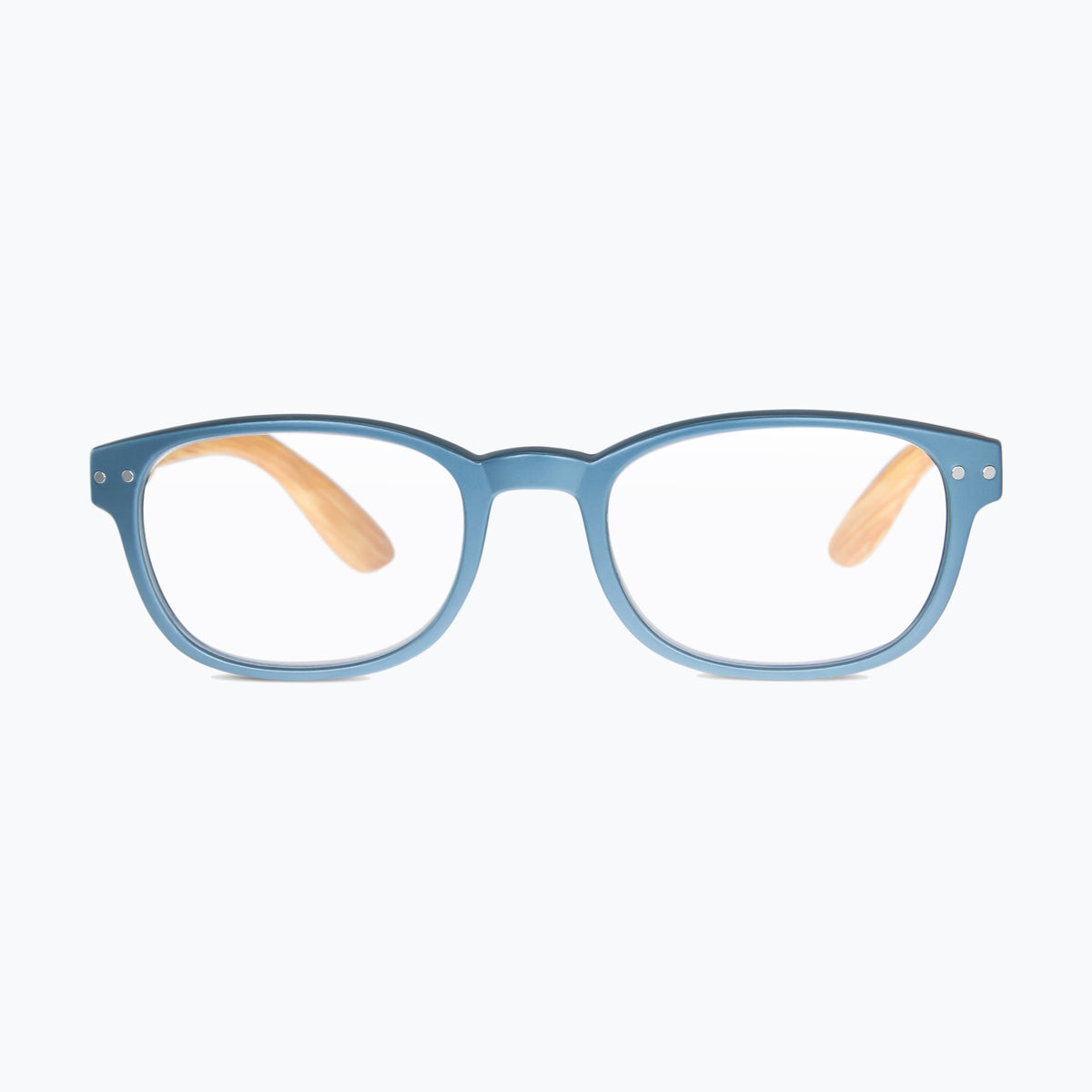 Jaxy Timber in Blue — Round sunglasses #Color_Blue
