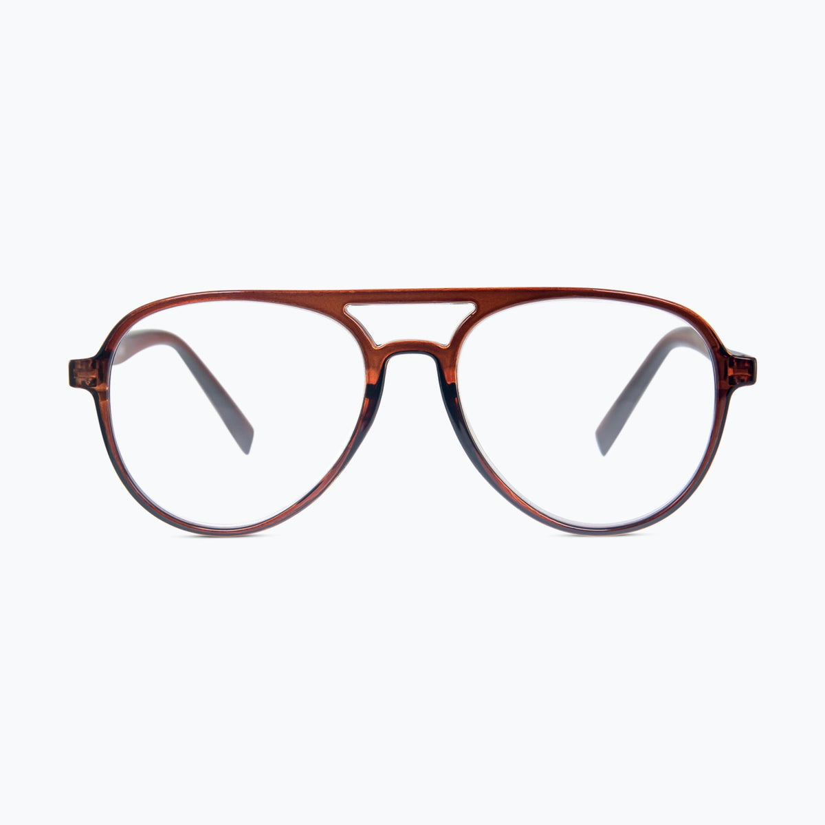 Jaxy Sidewalk Aviator sunglasses — side view #Color_Brown