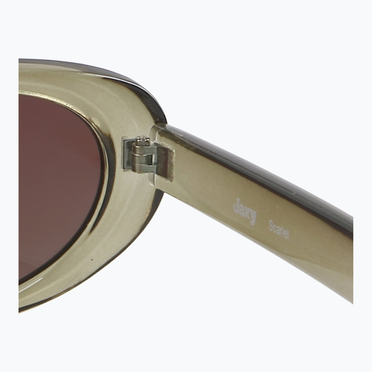 Jaxy Scarlet Oval sunglasses — name view #Color_Green