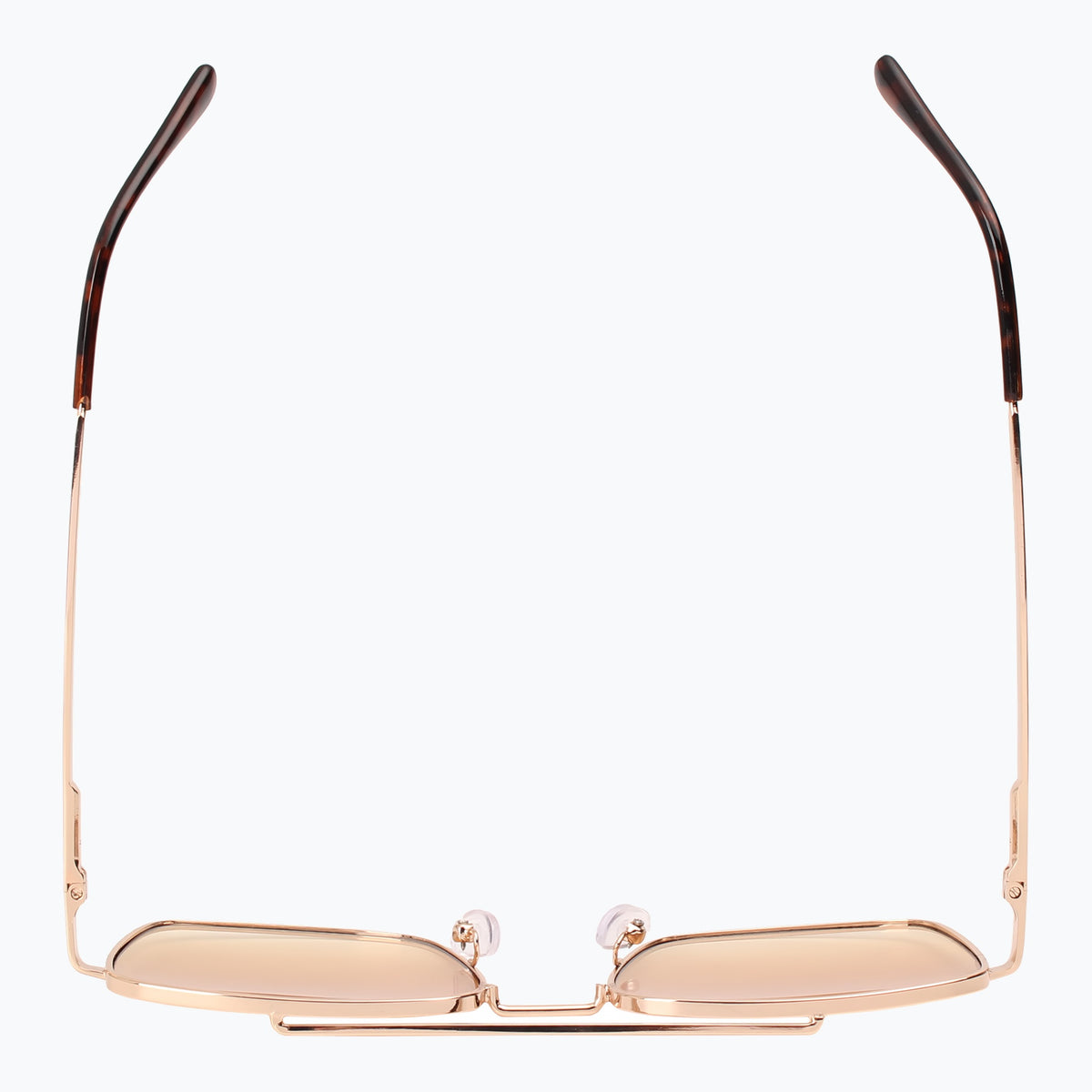 Jaxy Drifter Aviator sunglasses — top view #Color_Gold/Amber