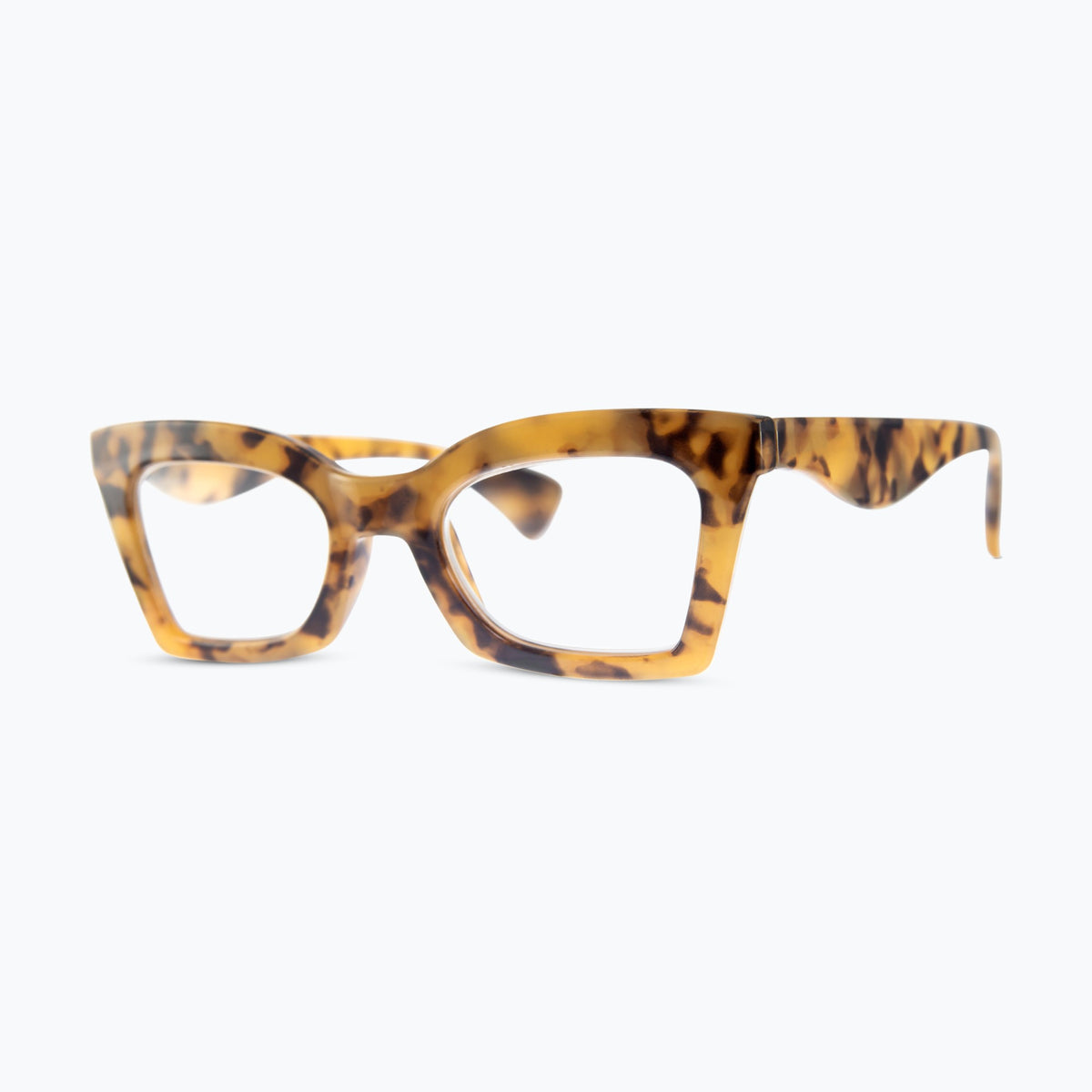 Jaxy Verdict Blue Light Glasses Cat-eye sunglasses — side view #Color_Tortoise / Blue Light