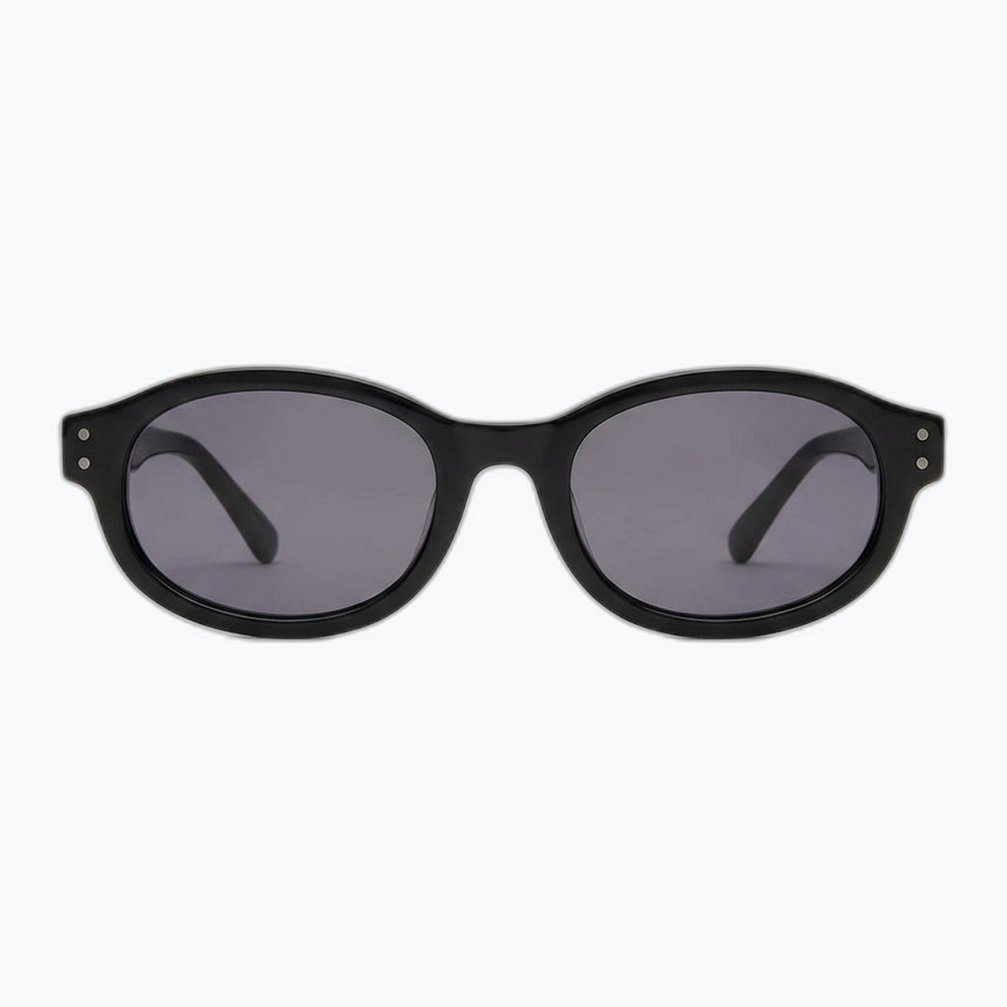 Jaxy Bardot in Black — Oval Polarized sunglasses