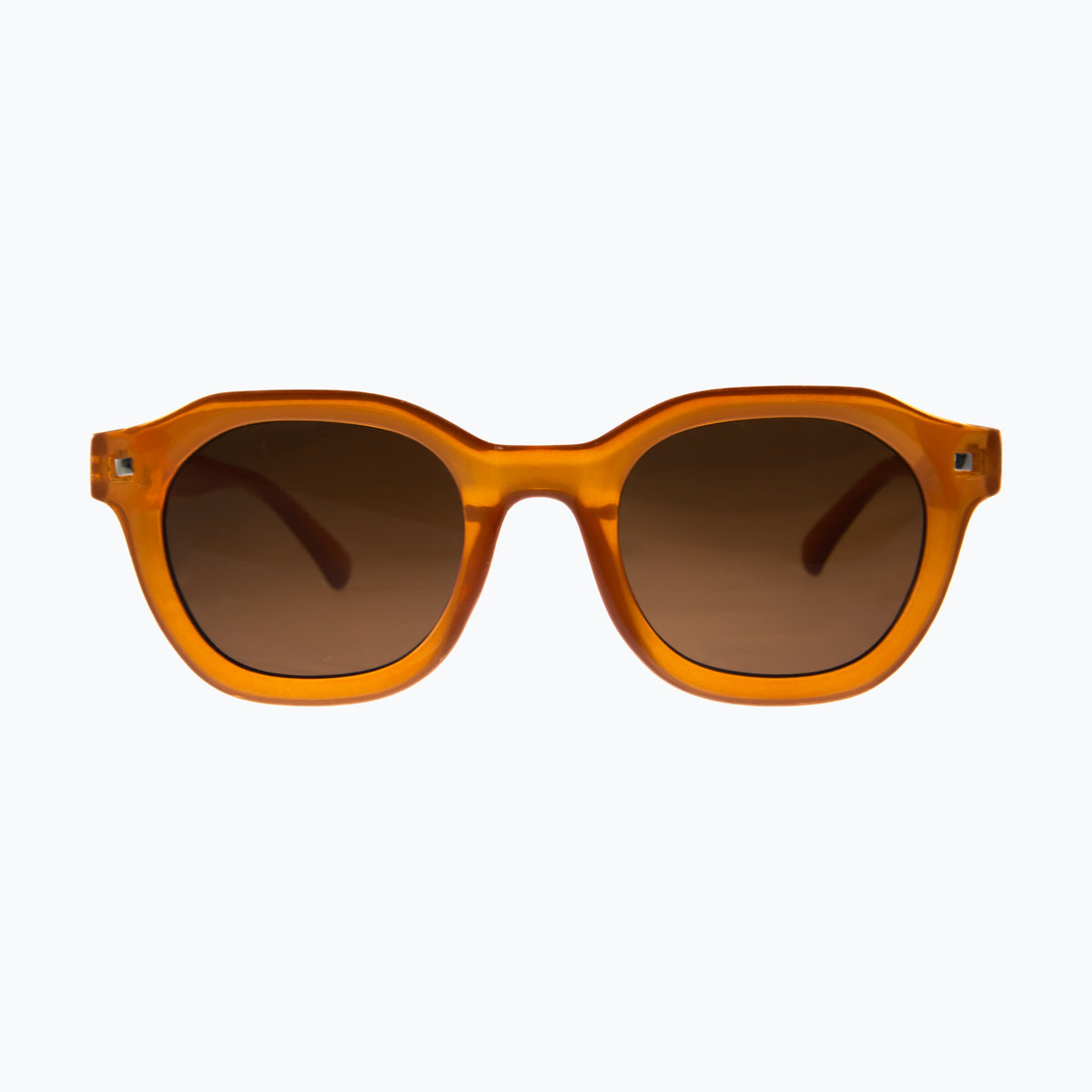 Jaxy Stanza in Rust — Geometric sunglasses #Color_Rust
