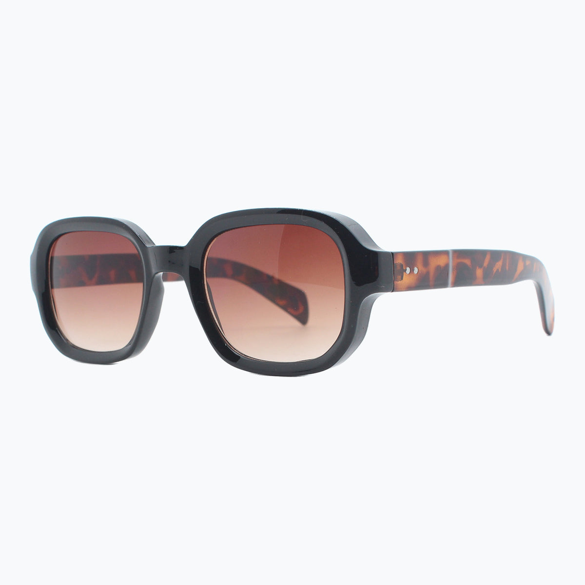Jaxy Boulevard Square sunglasses — side view #Color_Black