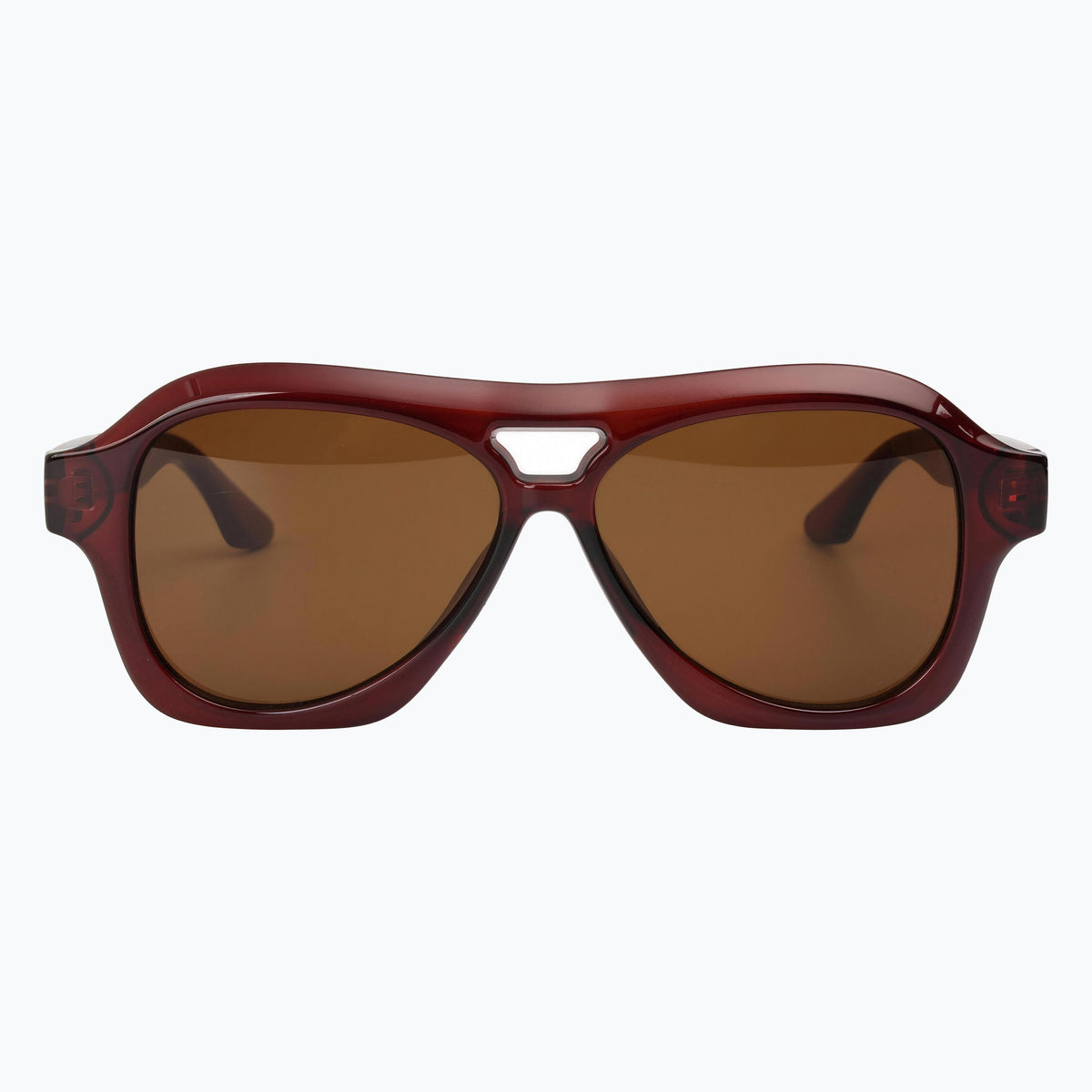 Jaxy Burnout in Brown — Aviator sunglasses #Color_Brown