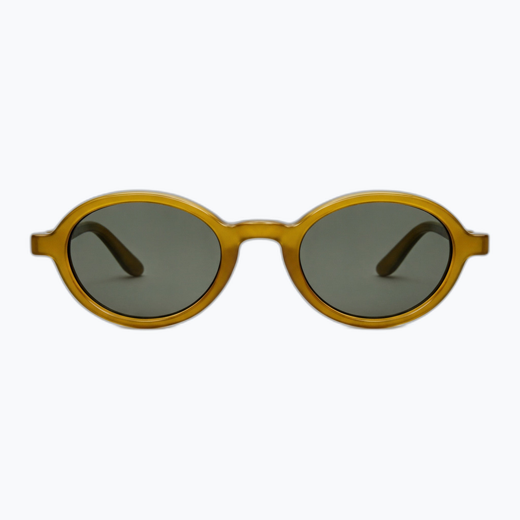 Jaxy Vinyl in Olive — Round Polarized sunglasses