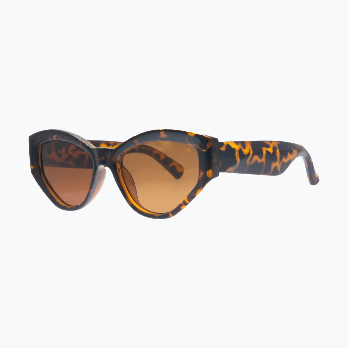 Jaxy Vesper Cat-eye sunglasses — side view #Color_Tortoise