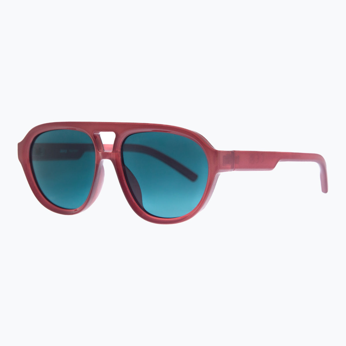 Jaxy Horizon Aviator sunglasses — side view #Color_Brown