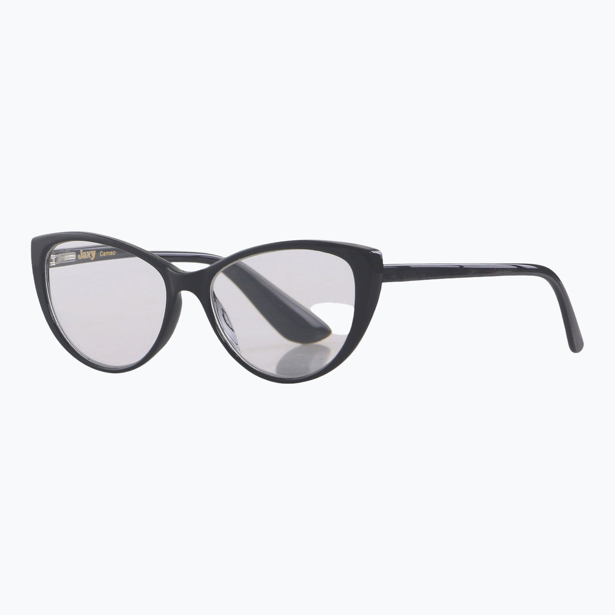 Jaxy Cameo Cat-eye reading glasses — side view #Color_Black