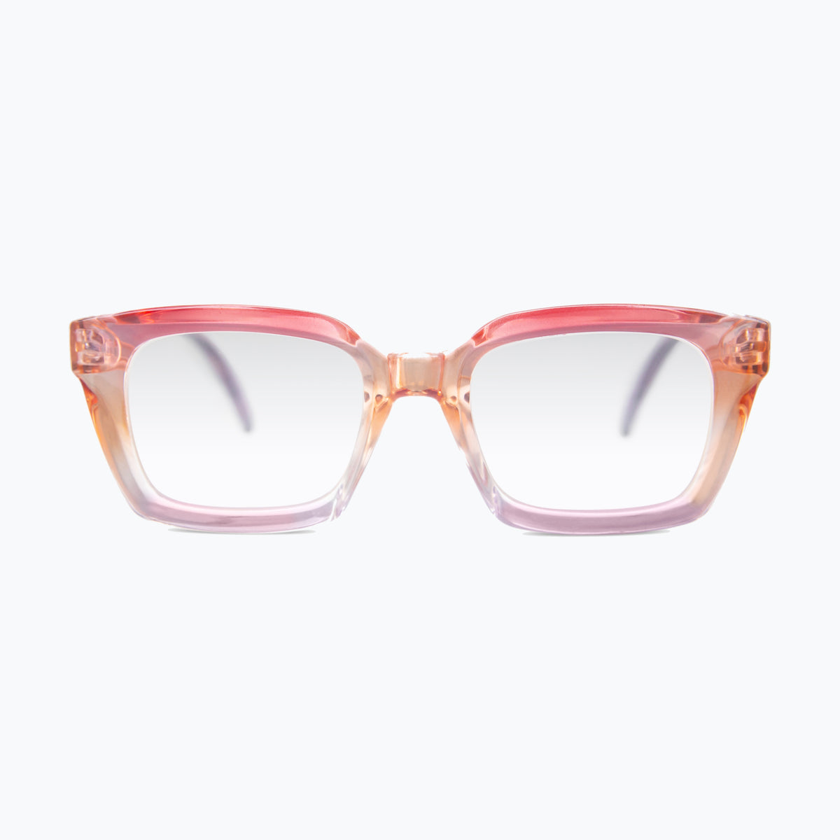 Jaxy Palazzo in Pink — Square reading glasses #Color_Pink