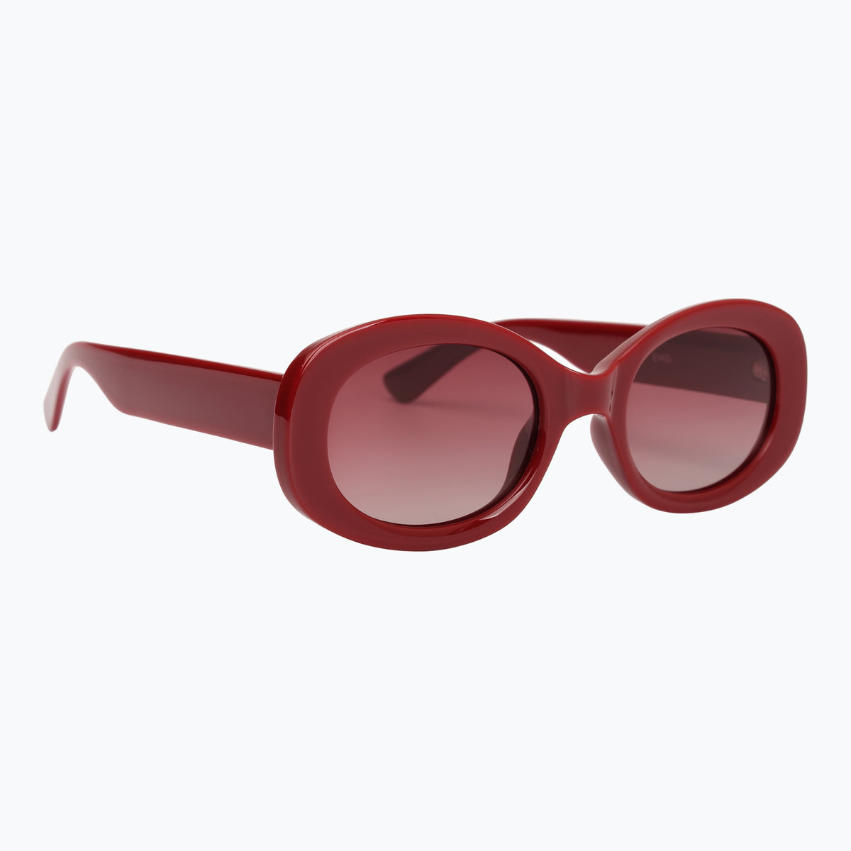 Jaxy Deco Oval sunglasses — other-side view #Color_Red