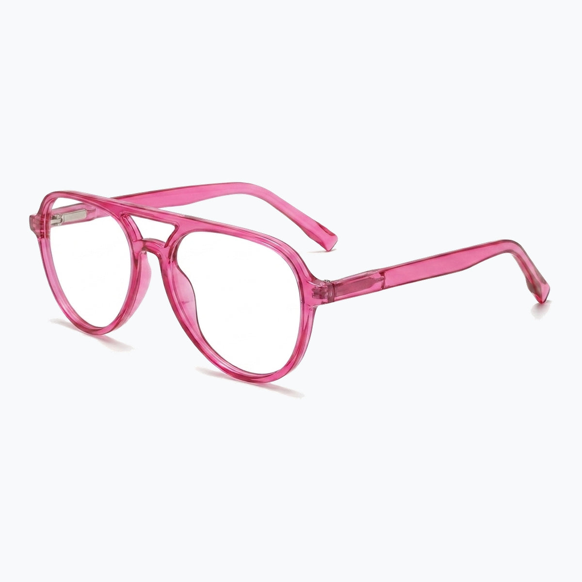 Jaxy Sidewalk Aviator sunglasses — side view #Color_Pink