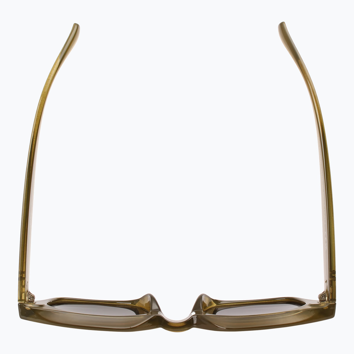 Jaxy Eclipse Square sunglasses — top view #Color_Olive green