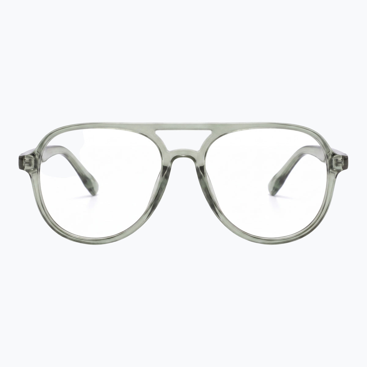Jaxy Sidewalk in Green — Aviator sunglasses #Color_Green