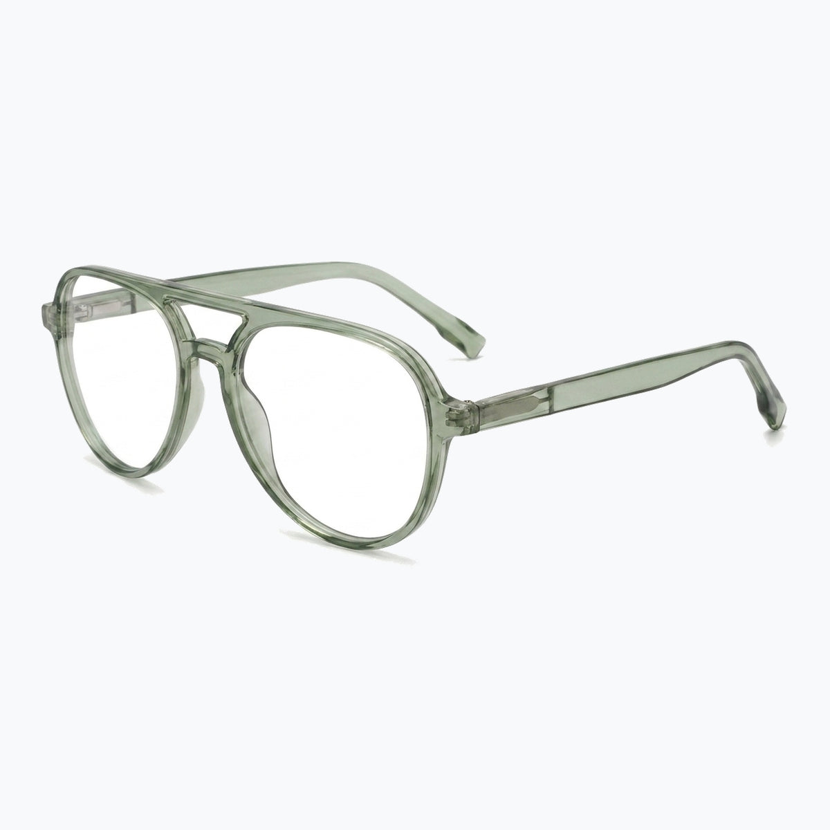 Jaxy Sidewalk Aviator sunglasses — side view #Color_Green