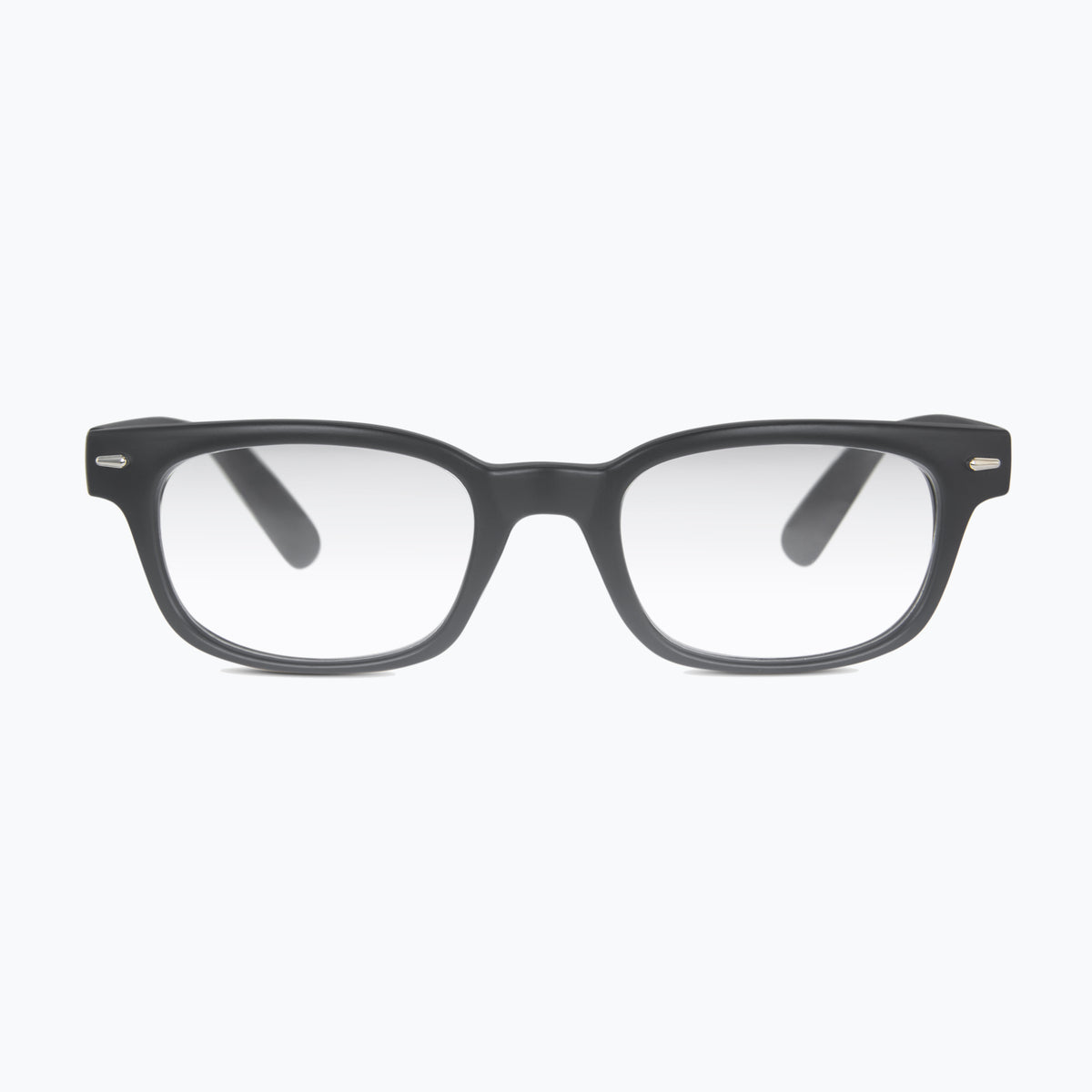 Jaxy Benchmark in Black — Rectangle reading glasses #Color_Black