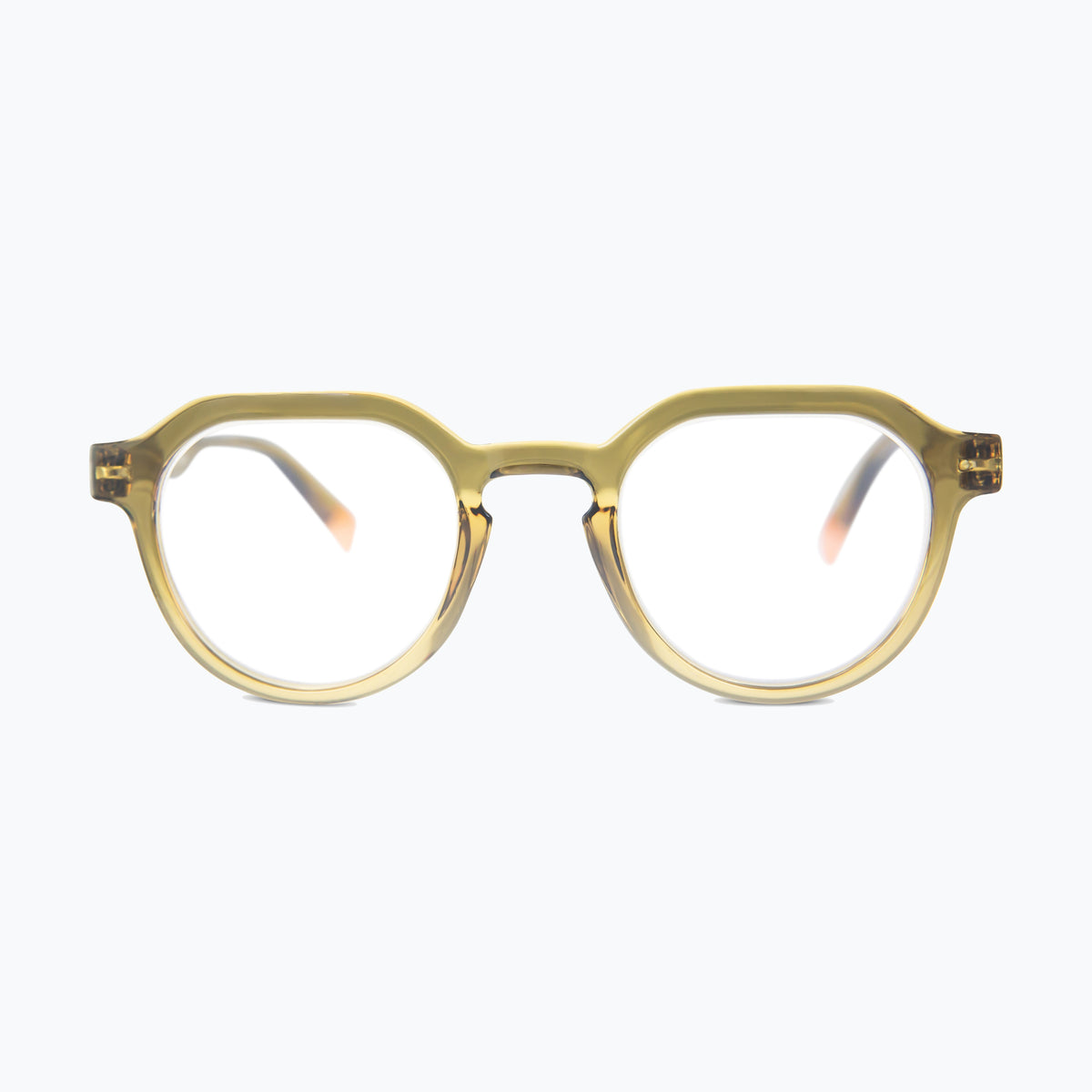 Jaxy Tonic in Green — Round sunglasses #Color_Green