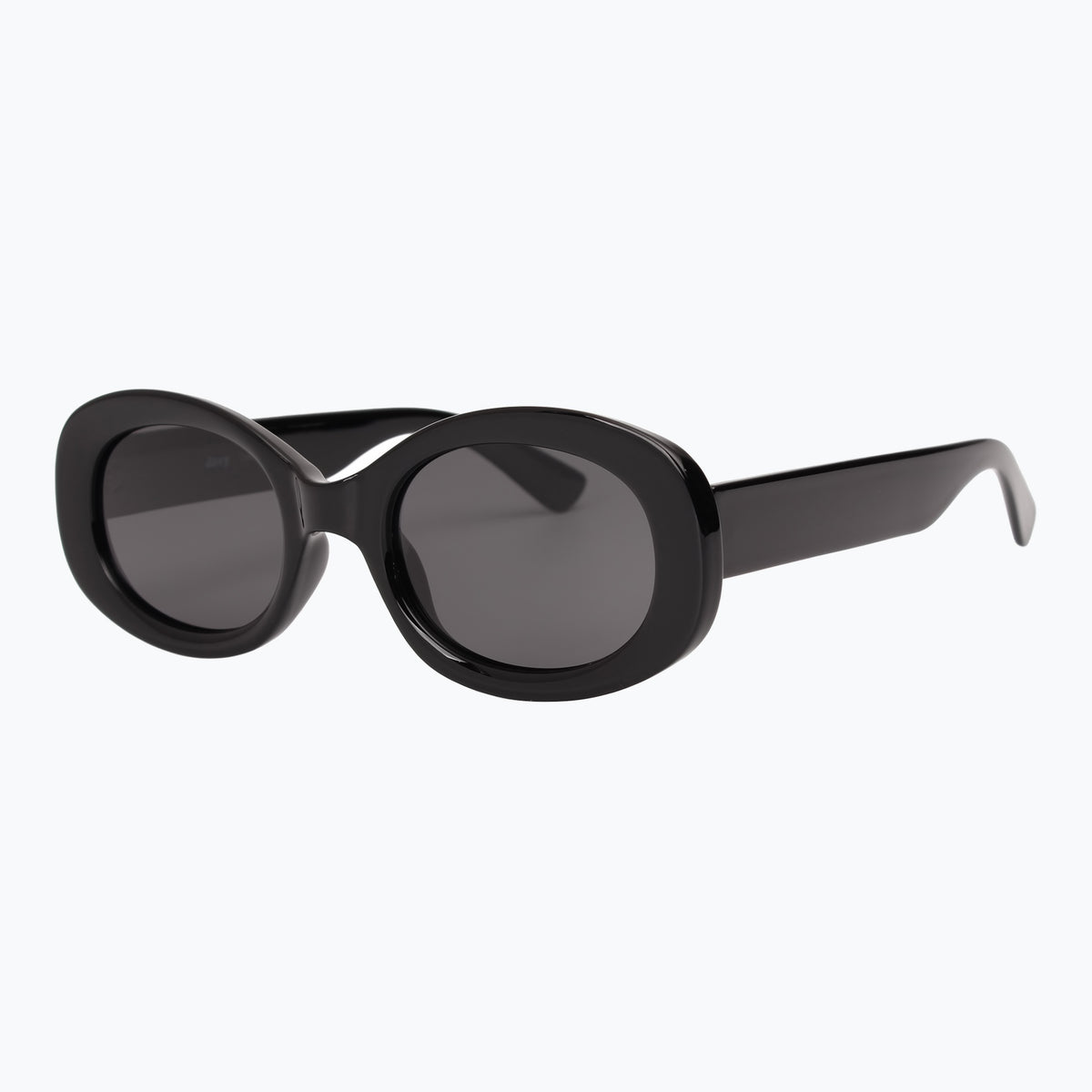 Jaxy Deco Oval sunglasses — side view #Color_Black