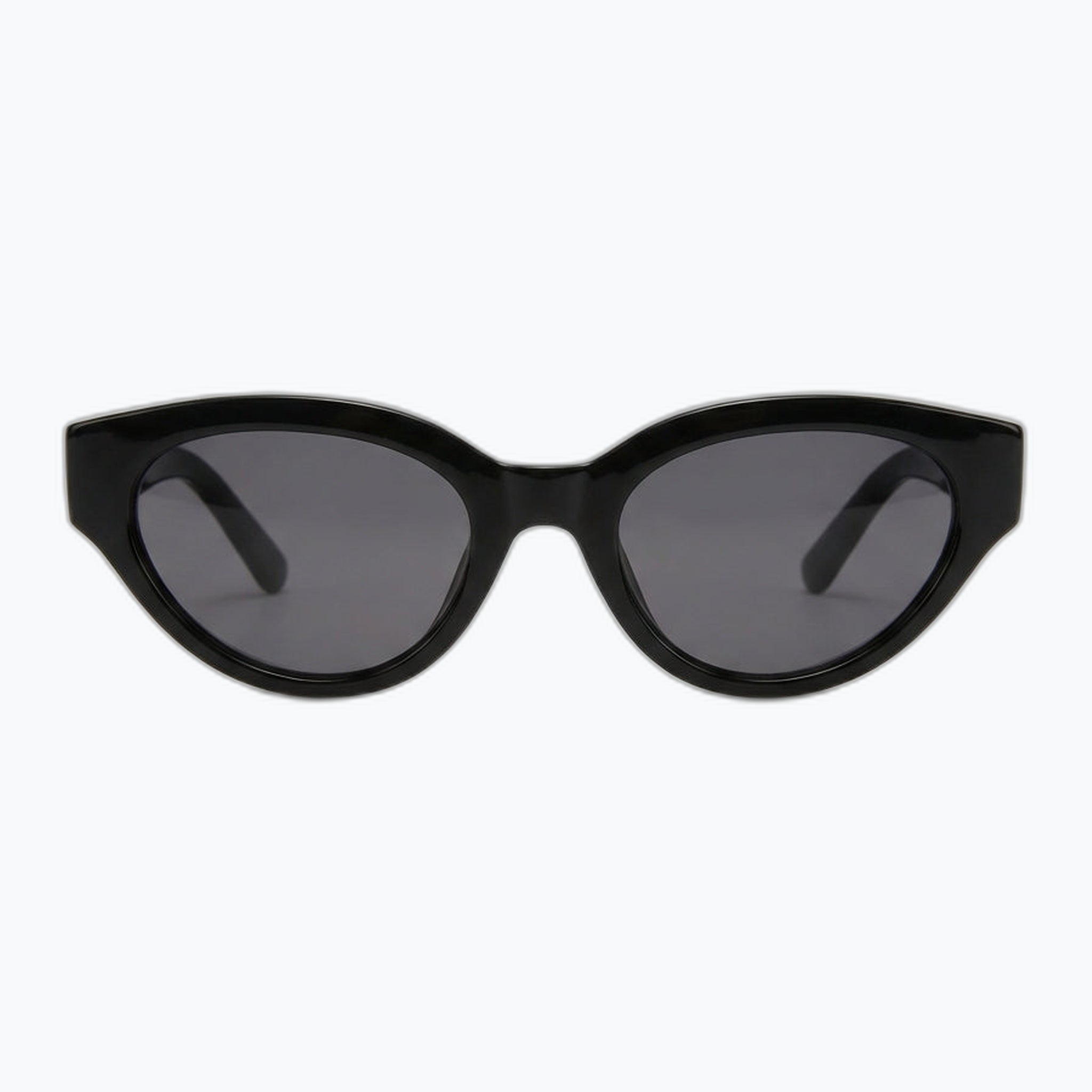Jaxy Monroe in Black — Rectangle Polarized sunglasses