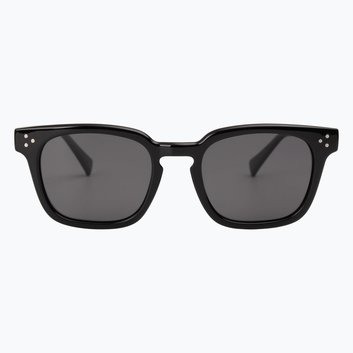 Jaxy Diner in Black — Square Polarized sunglasses #Color_Black