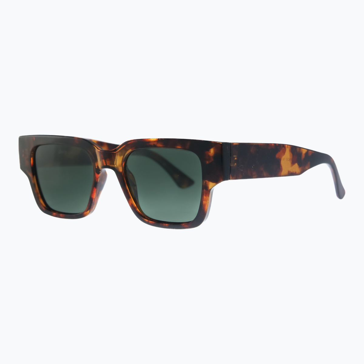 Jaxy Theory Square sunglasses — side view #Color_Tortoise