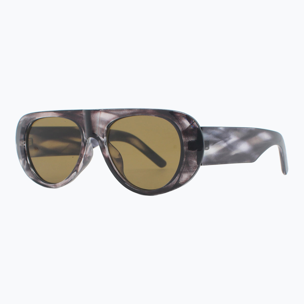 Jaxy The Catalyst Aviator sunglasses — side view #Color_Grey