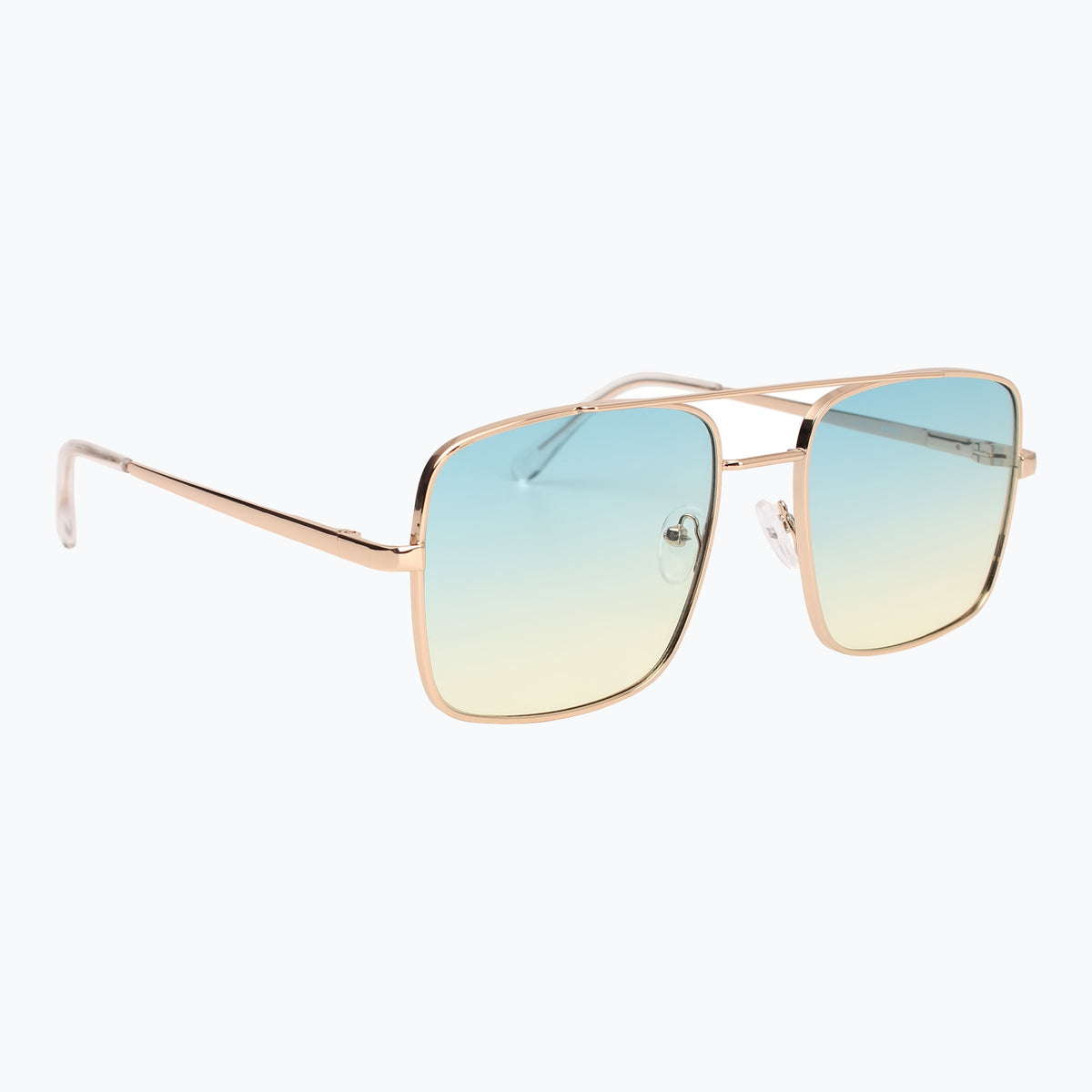 Jaxy Drifter Aviator sunglasses — other-side view #Color_Gold/Green