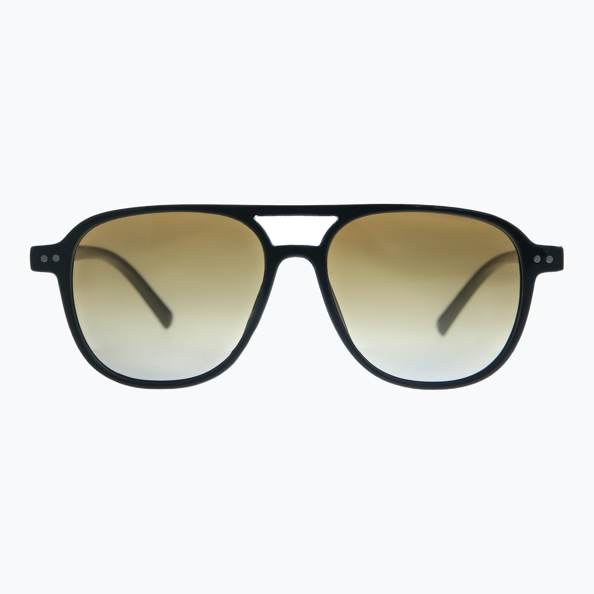 Jaxy Eastwood in Black — Aviator Polarized sunglasses #Color_Black