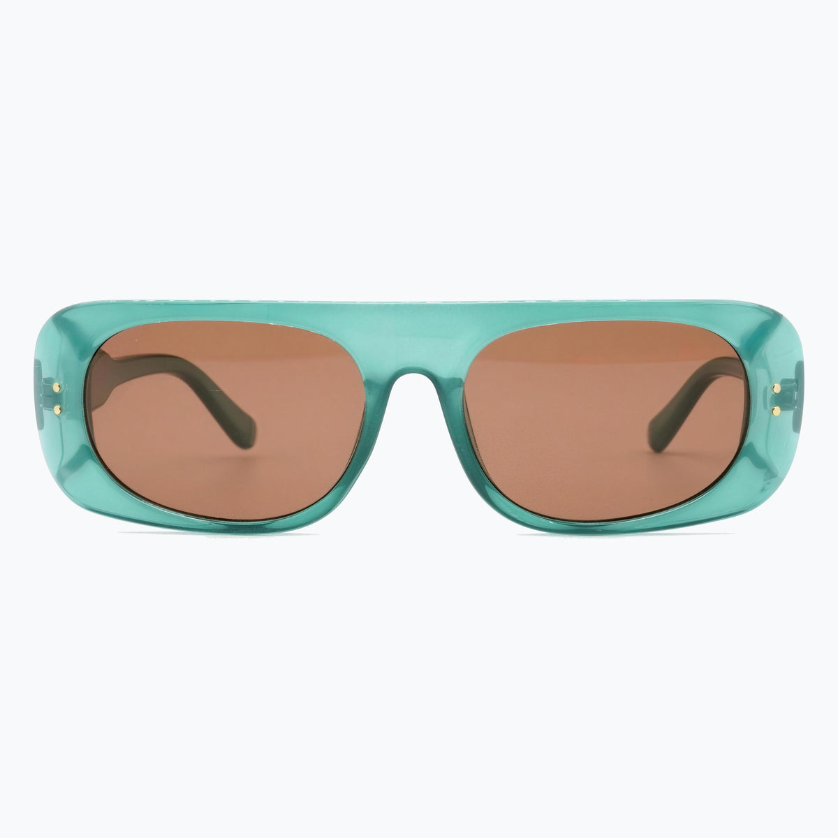 Jaxy Skyway in Teal — Rectangle sunglasses #Color_Teal