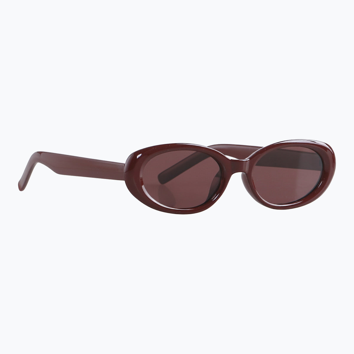 Jaxy Scarlet Oval sunglasses — other-side view #Color_Burgundy