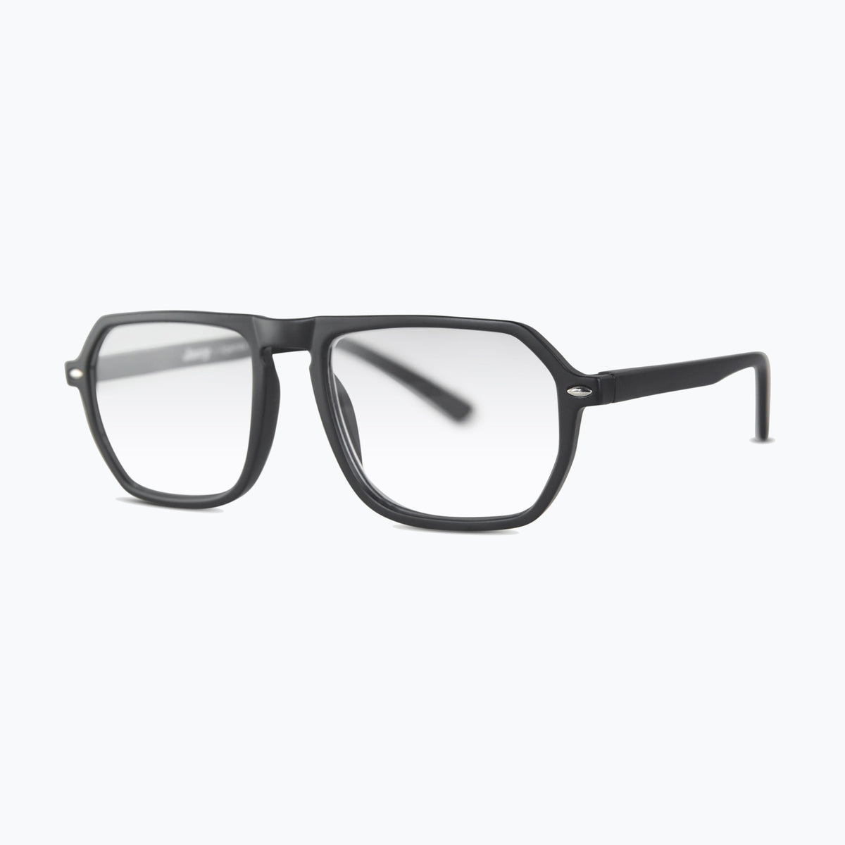 Jaxy Agenda Aviator reading glasses — side view #Color_Black