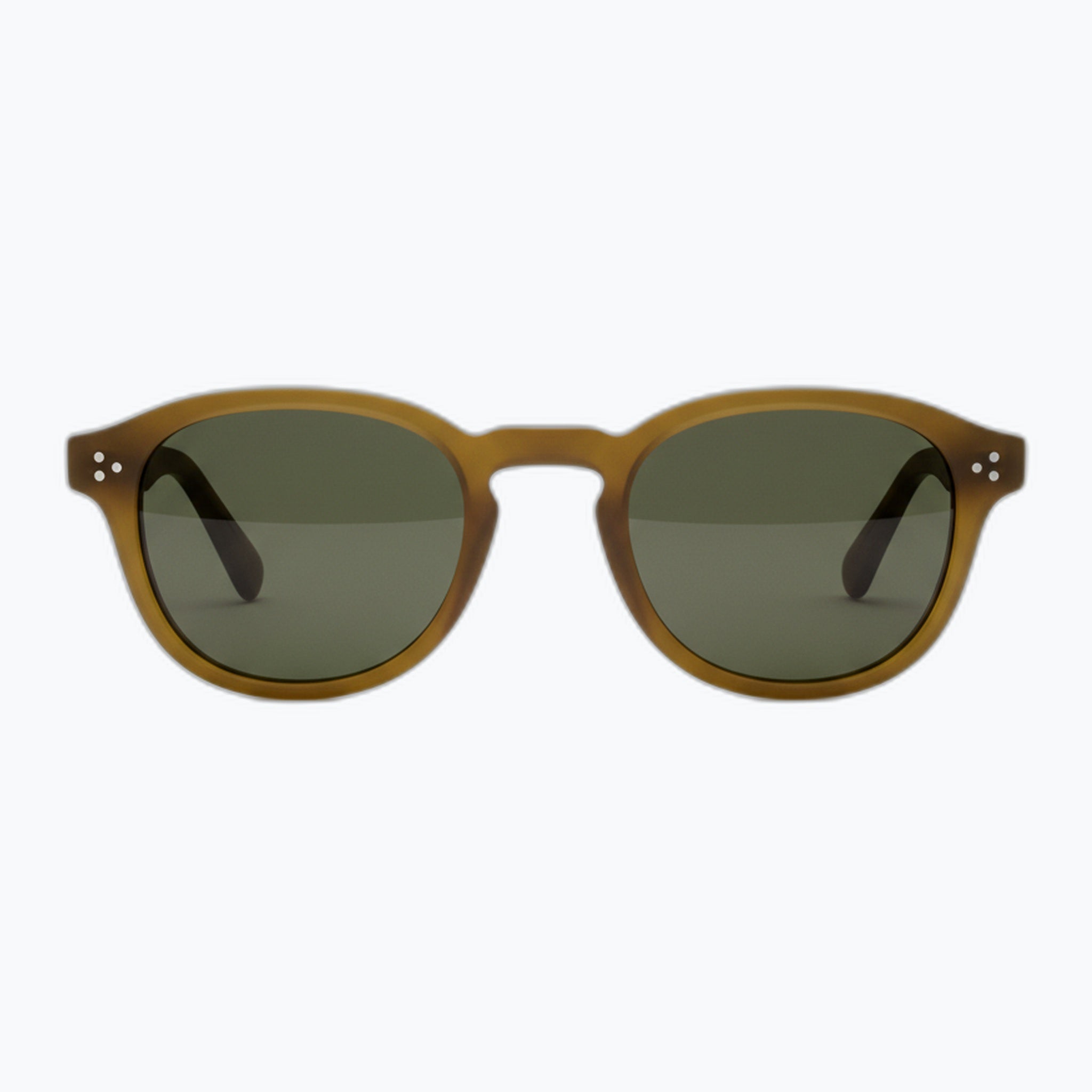 Jaxy Westside in Olive — Round Polarized sunglasses